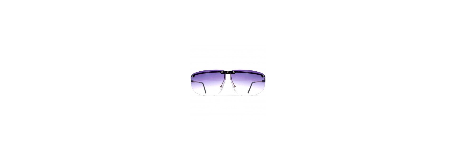 Rectangle Cut Rimless Sunglasses Tinted Lens Eyewear Shades