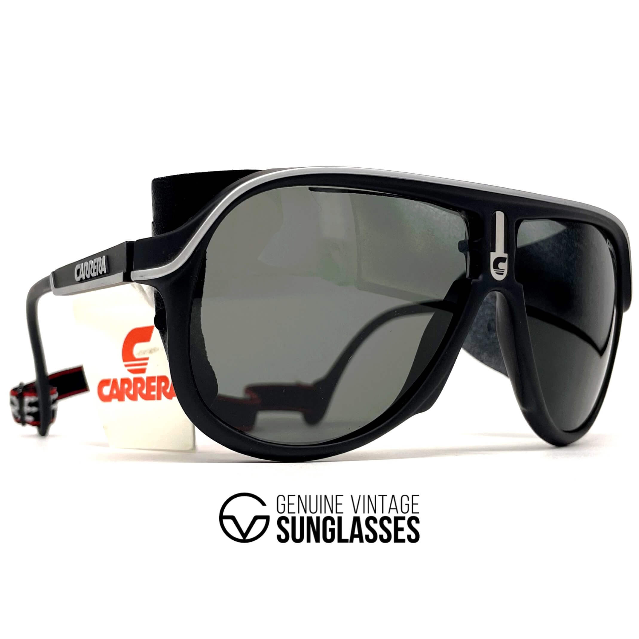 Vintage CARRERA 5544 Ultrasight rare leather glacier sunglasses