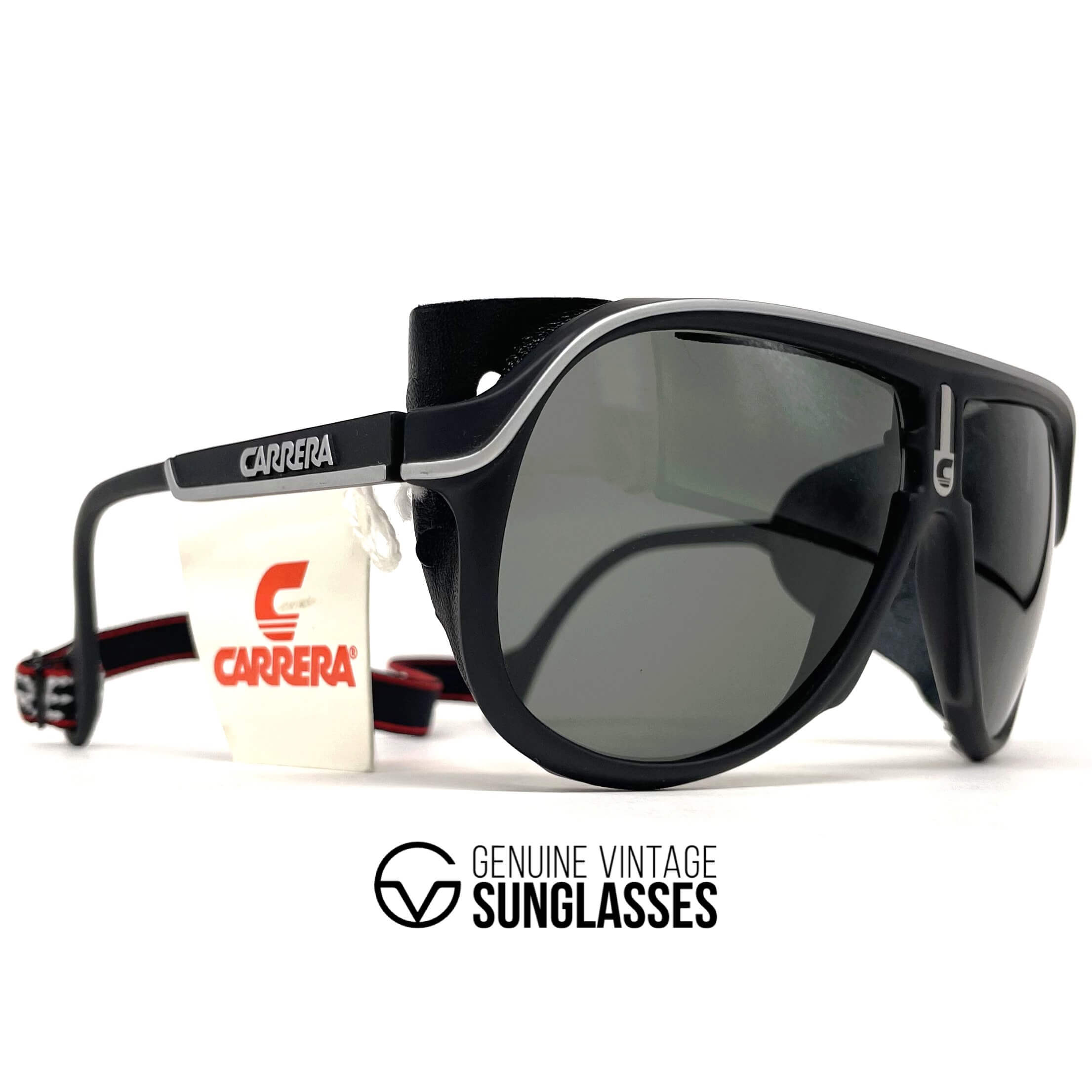 Vintage CARRERA 5544 Ultrasight rare leather glacier sunglasses