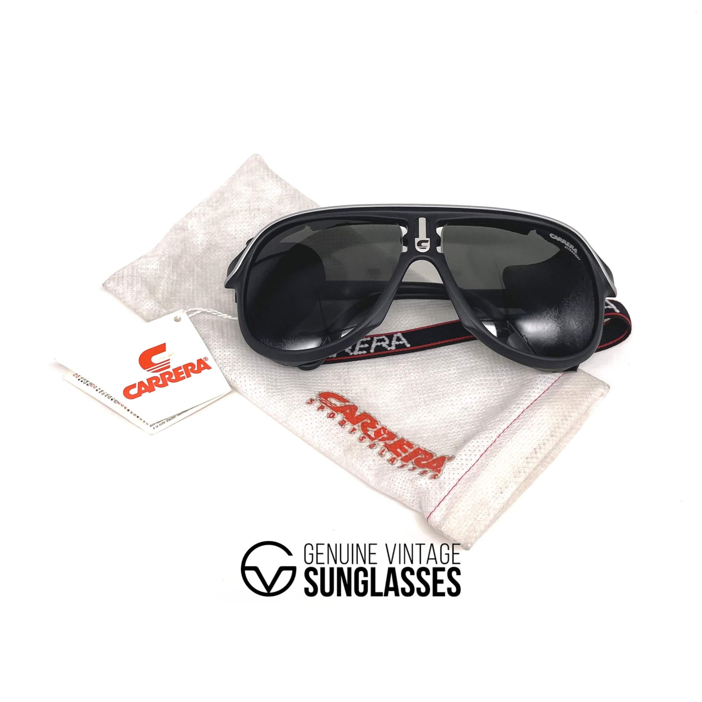 Vintage CARRERA 5544 Ultrasight rare leather glacier sunglasses