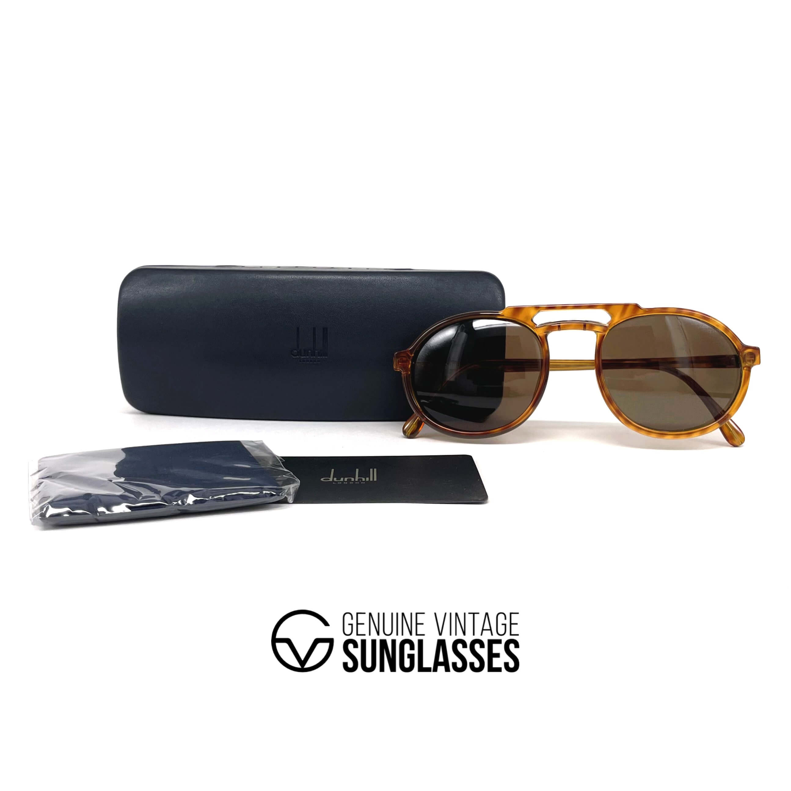 Vintage DUNHILL 6114 rare tortoise shell sunglasses