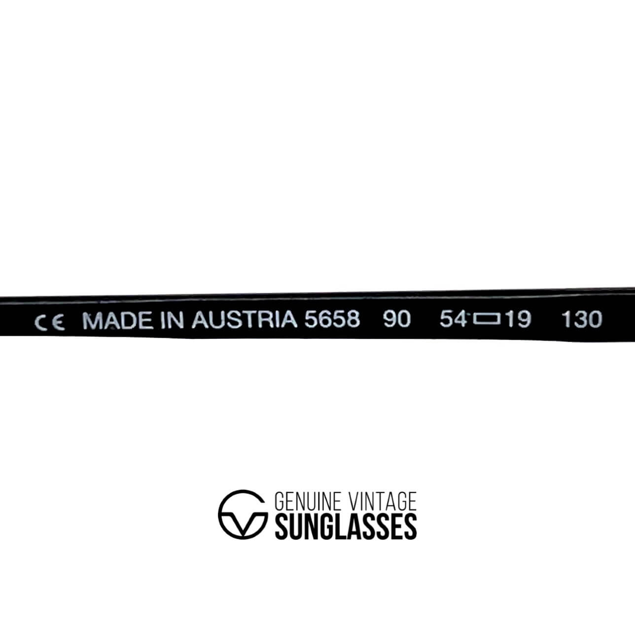 Vintage PORSCHE DESIGN by CARRERA 5658 black sunglasses
