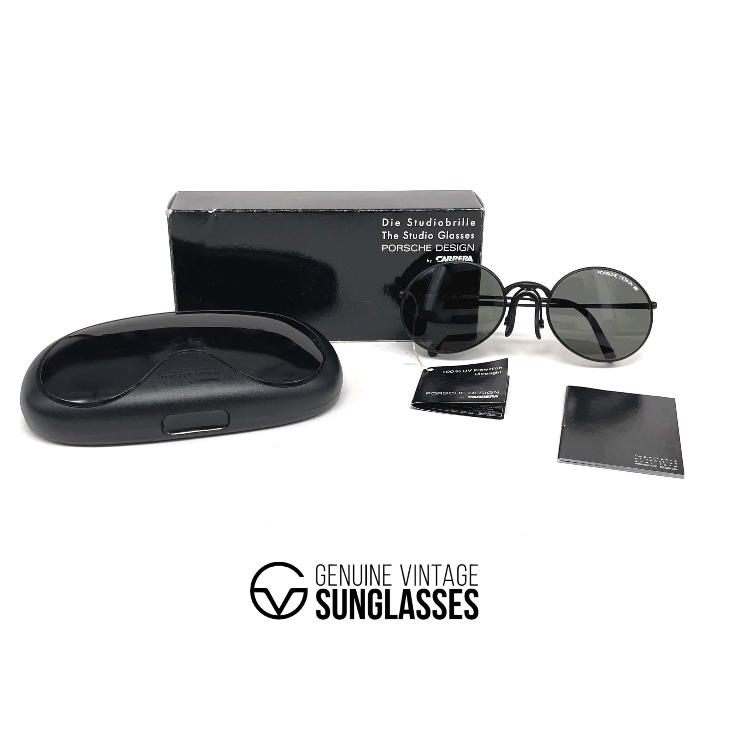 Vintage PORSCHE DESIGN by CARRERA 5658 black sunglasses