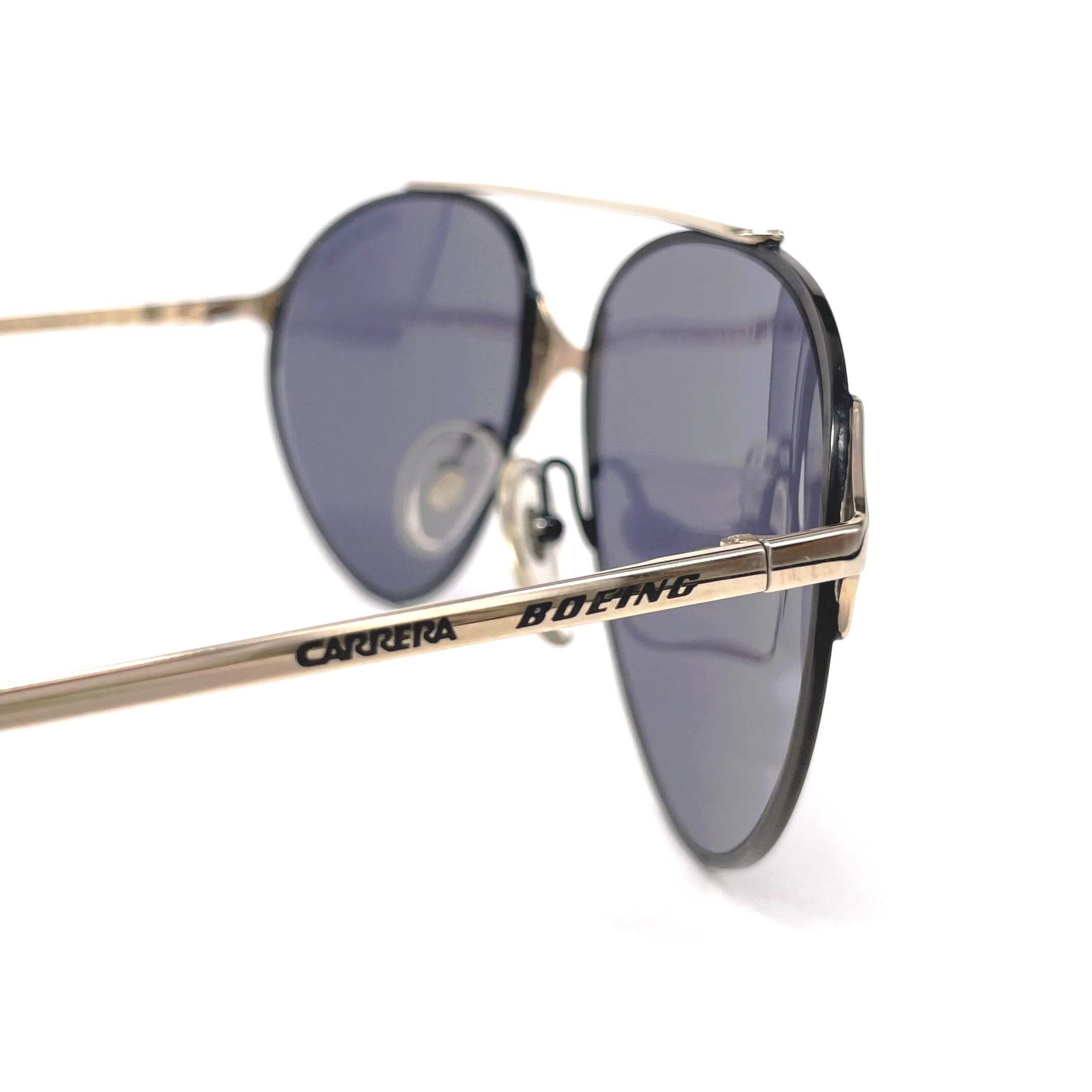 Vintage BOEING by CARRERA 5710 black & gold pilot sunglasses