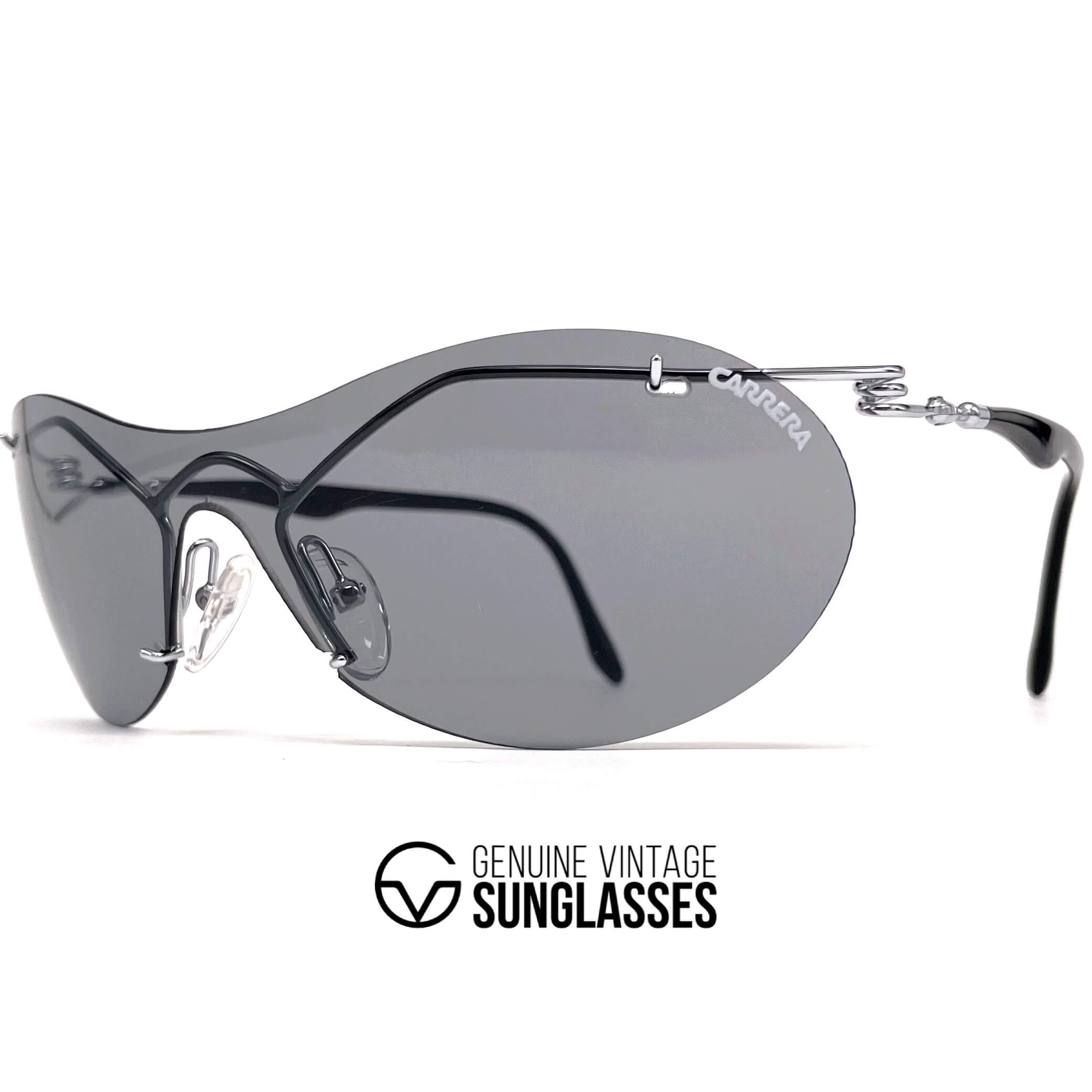 Vintage CARRERA 4845 rare 1970s rimless sports sunglasses