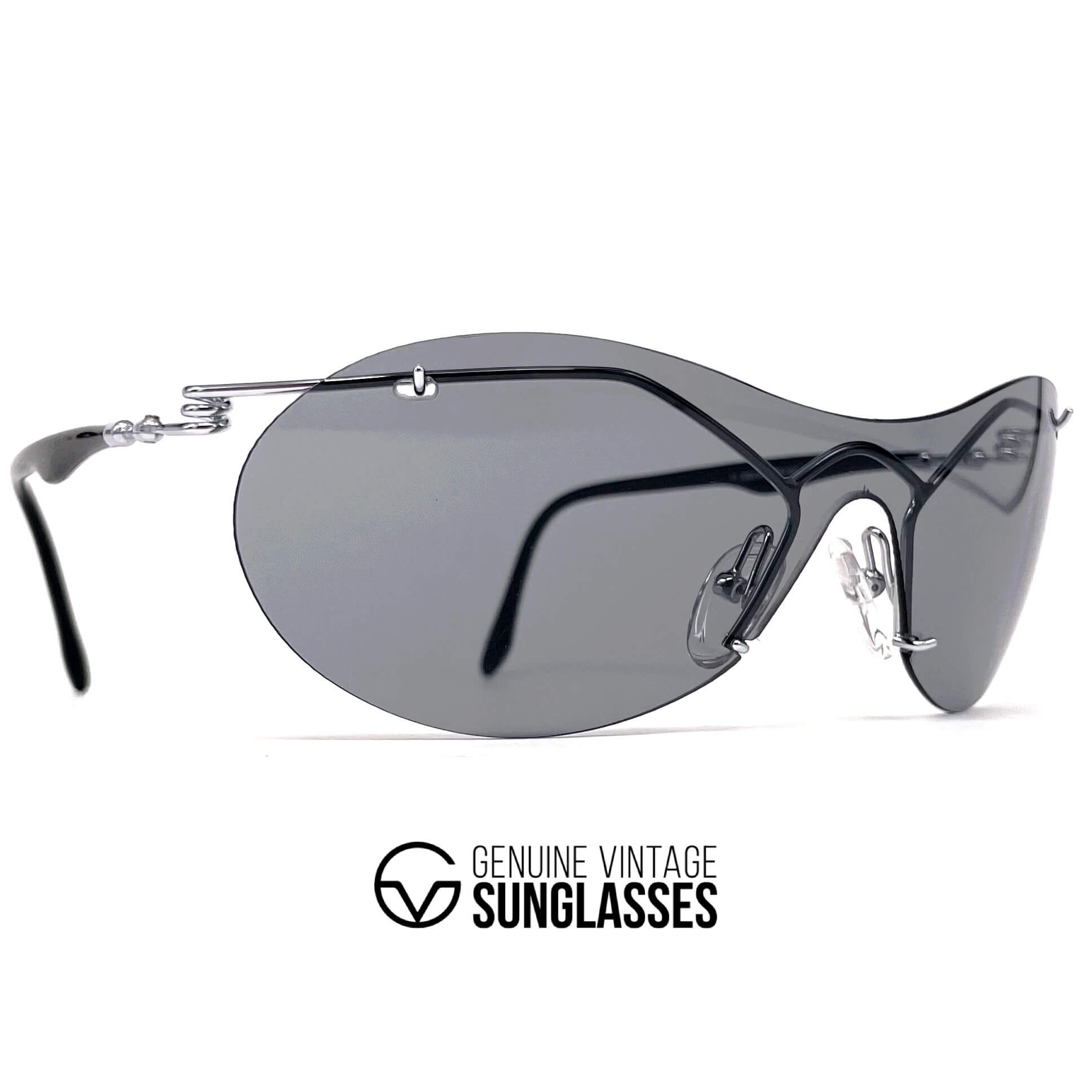Vintage CARRERA 4845 rare 1970s rimless sports sunglasses