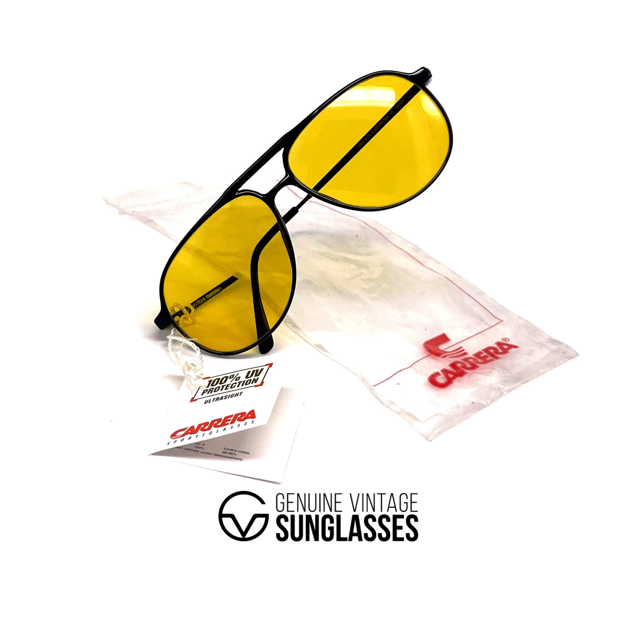 Vintage CARRERA 5355 carbon fibre kalichrome sunglasses