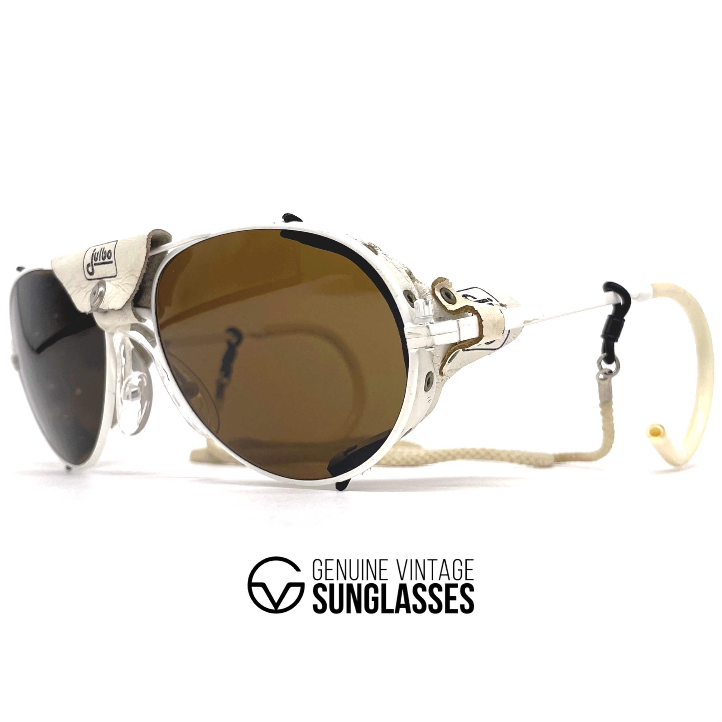Vintage JULBO Cham leather glacier mineral sports sunglasses
