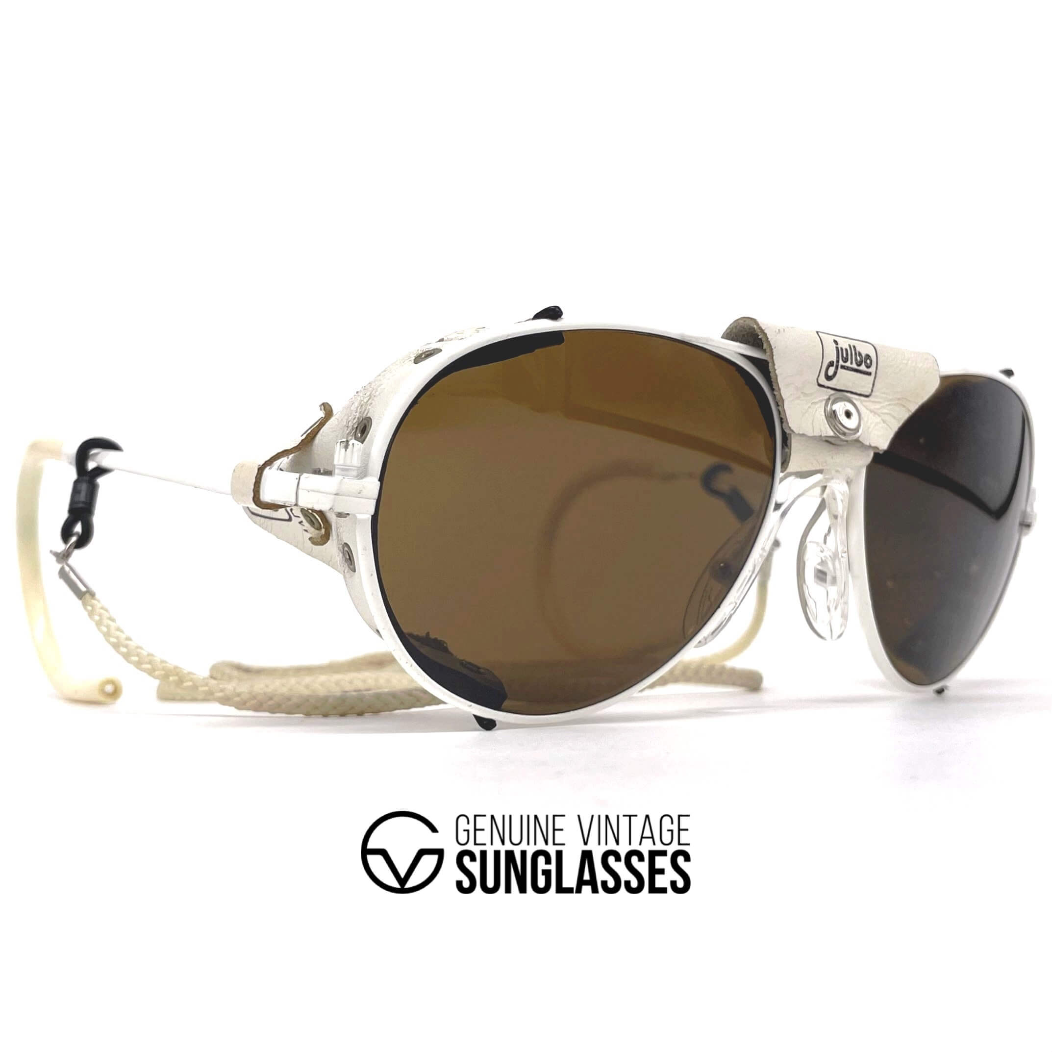 Vintage JULBO Cham leather glacier mineral sports sunglasses