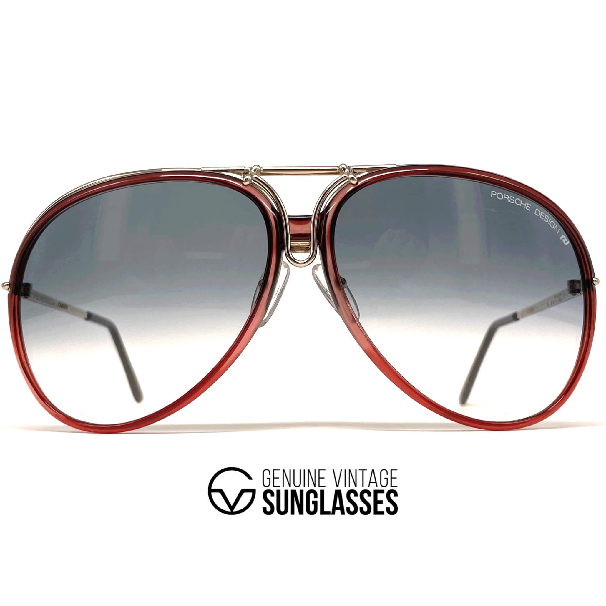 Vintage PORSCHE DESIGN by CARRERA 5632 brown designer sunglasses