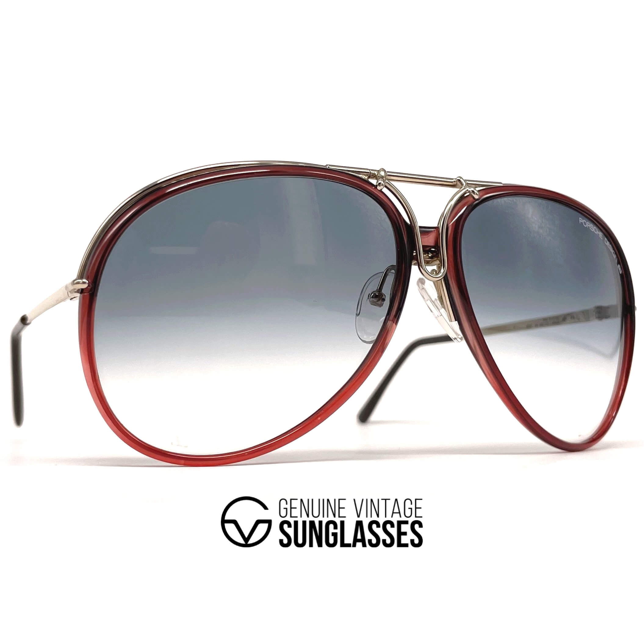 Vintage PORSCHE DESIGN by CARRERA 5632 brown designer sunglasses