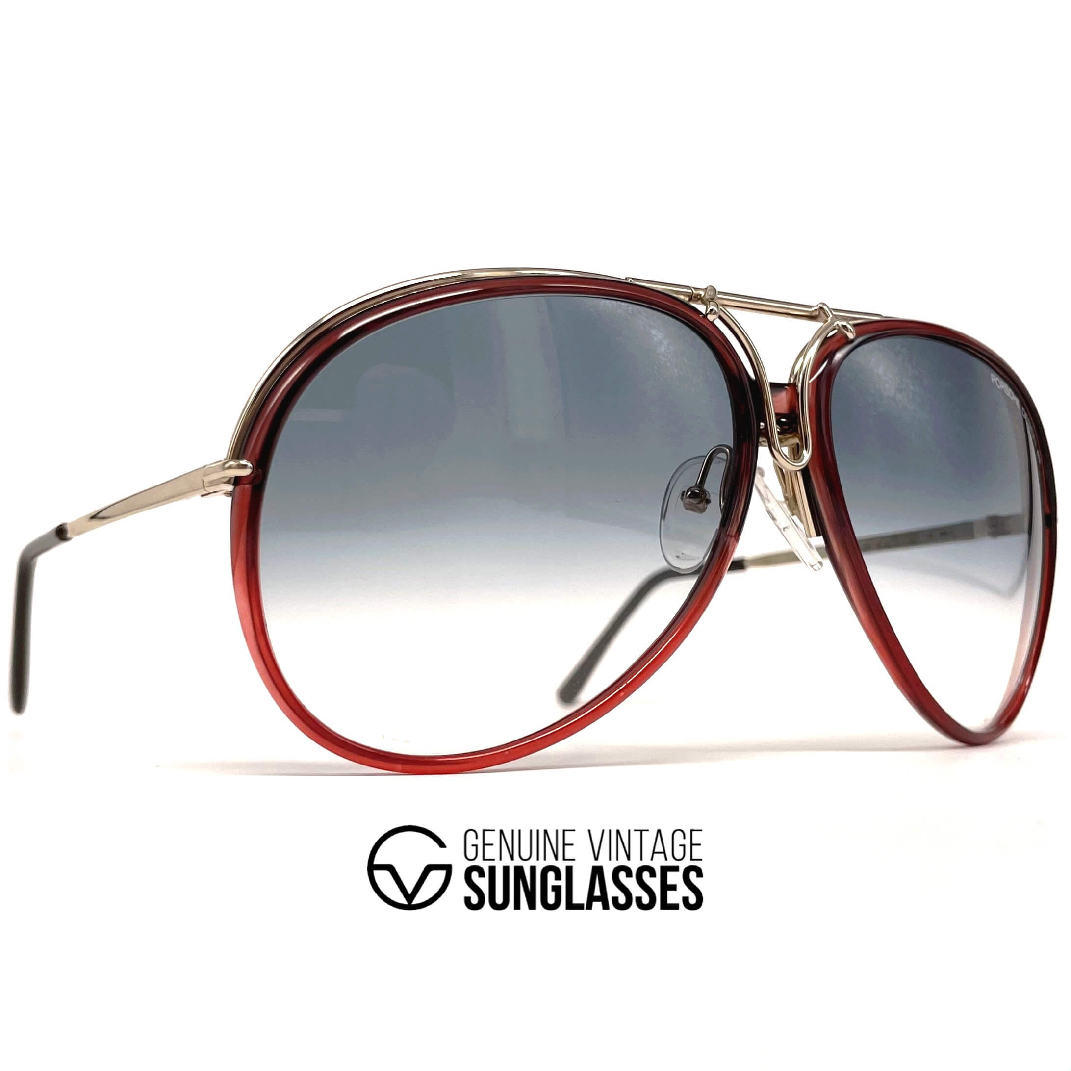 Vintage PORSCHE DESIGN by CARRERA 5632 brown designer sunglasses