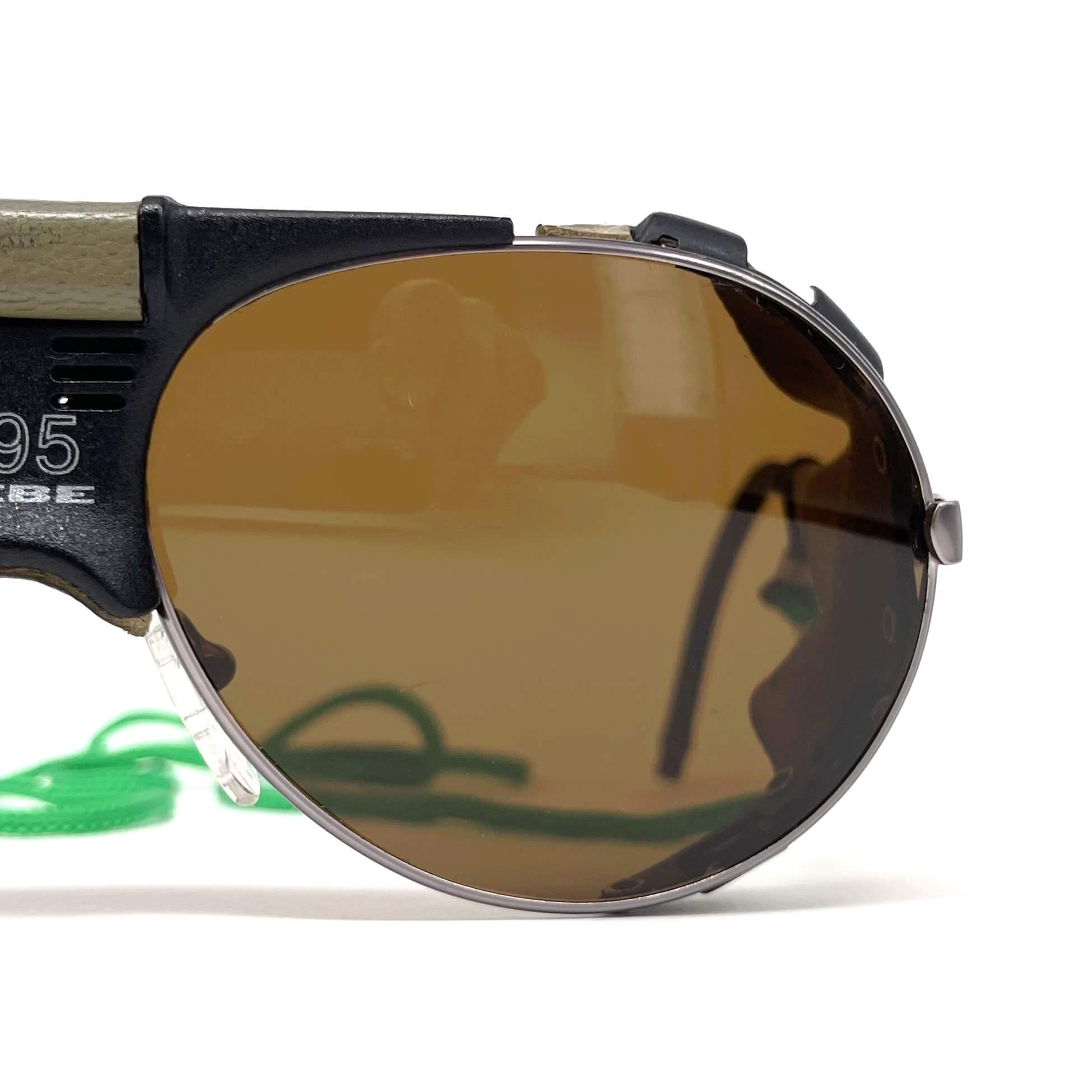 Vintage CEBE 395 Walter Cecchinel rare leather glacier sunglasses