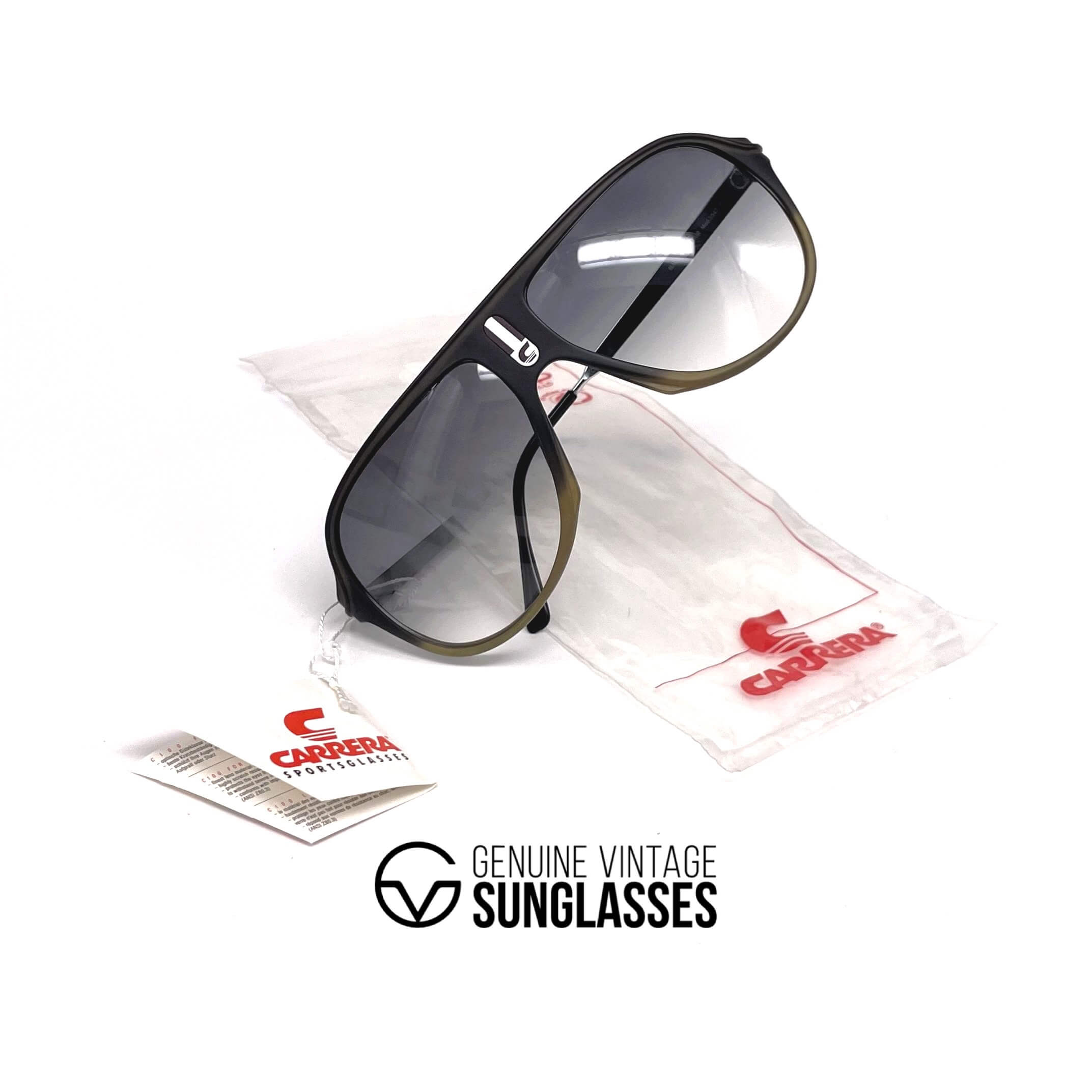 Vintage CARRERA 5547 rare XL aviator sunglasses