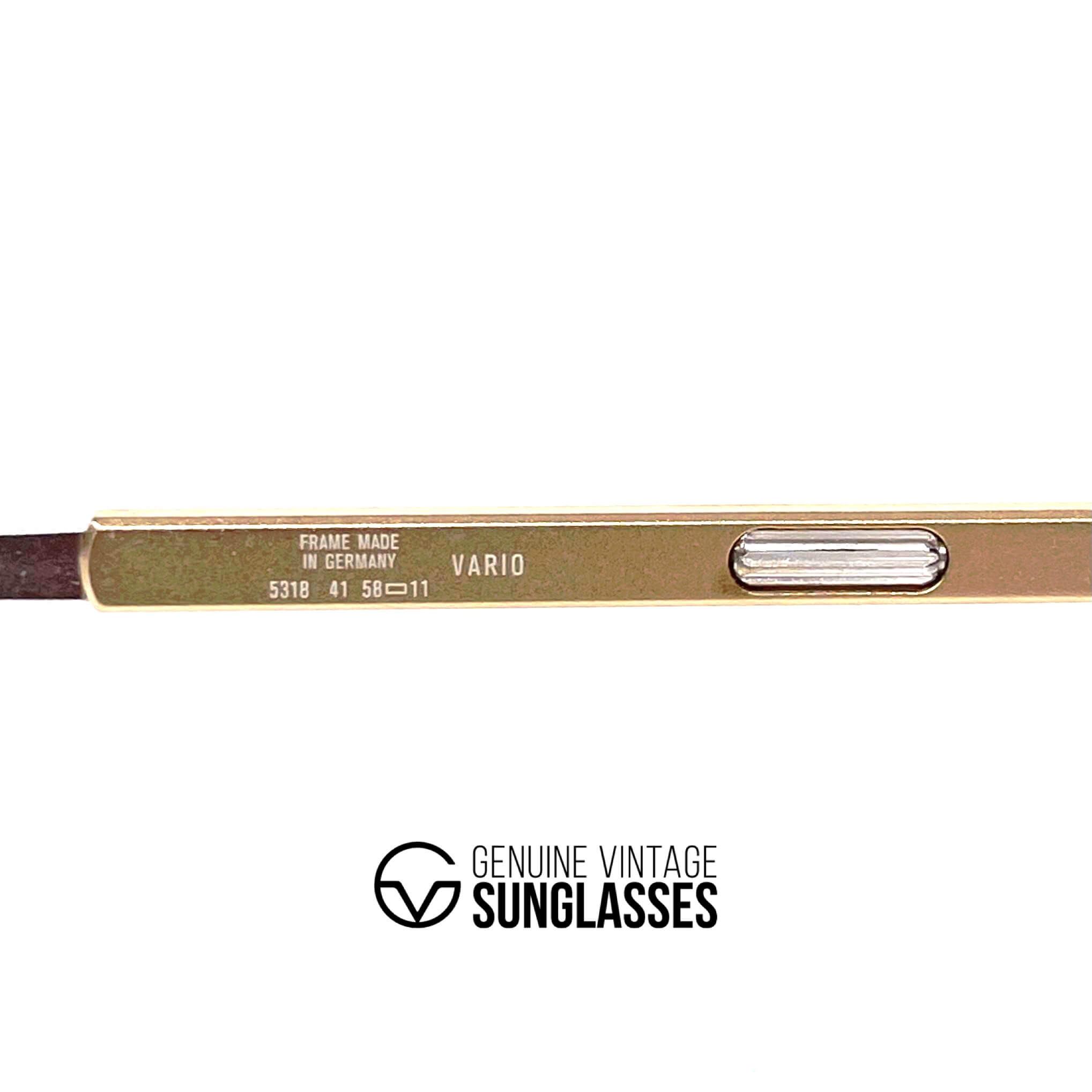 Vintage CARRERA 5318 VARIO silver gold aviator sunglasses