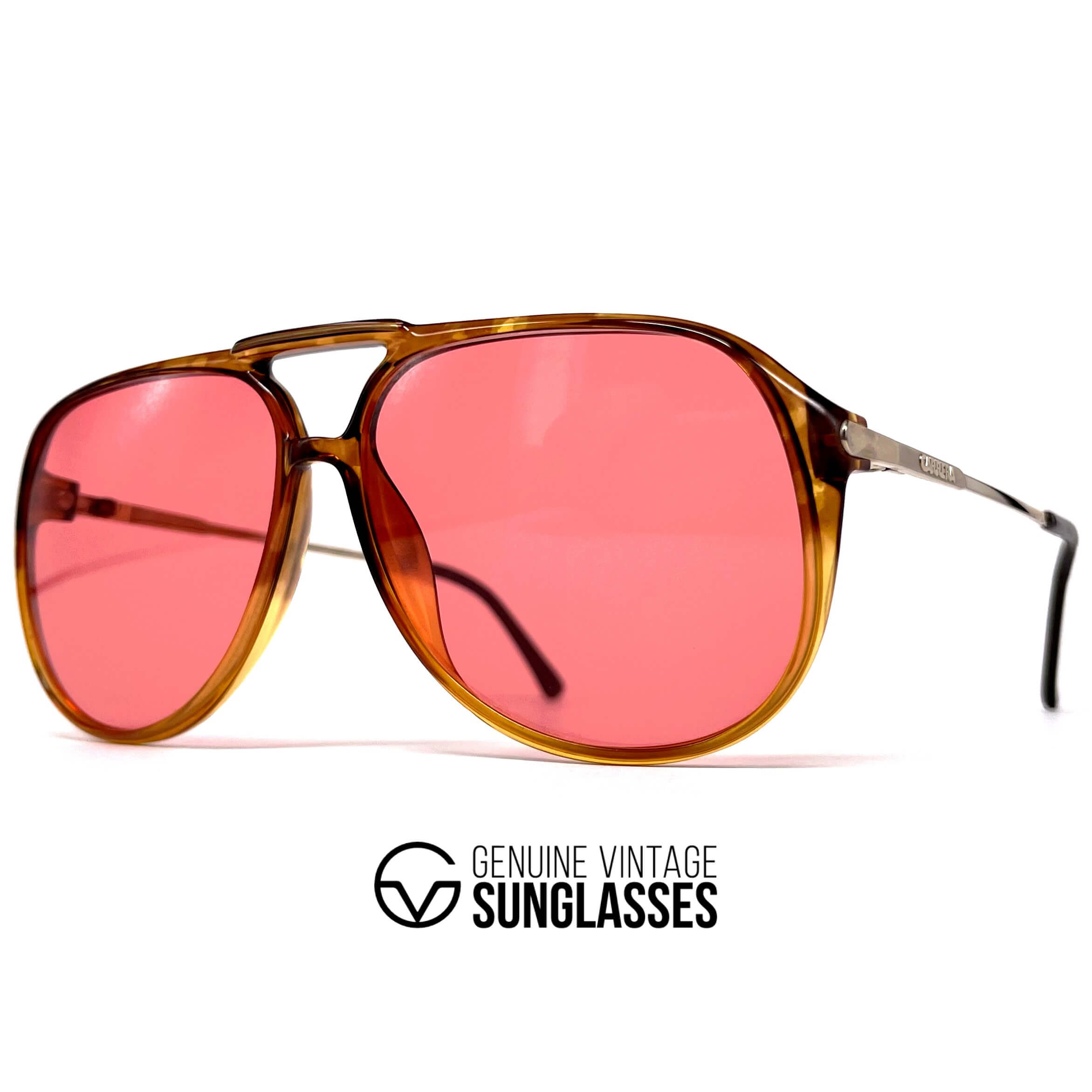 Vintage CARRERA 5321 tortoise shell designer sunglasses