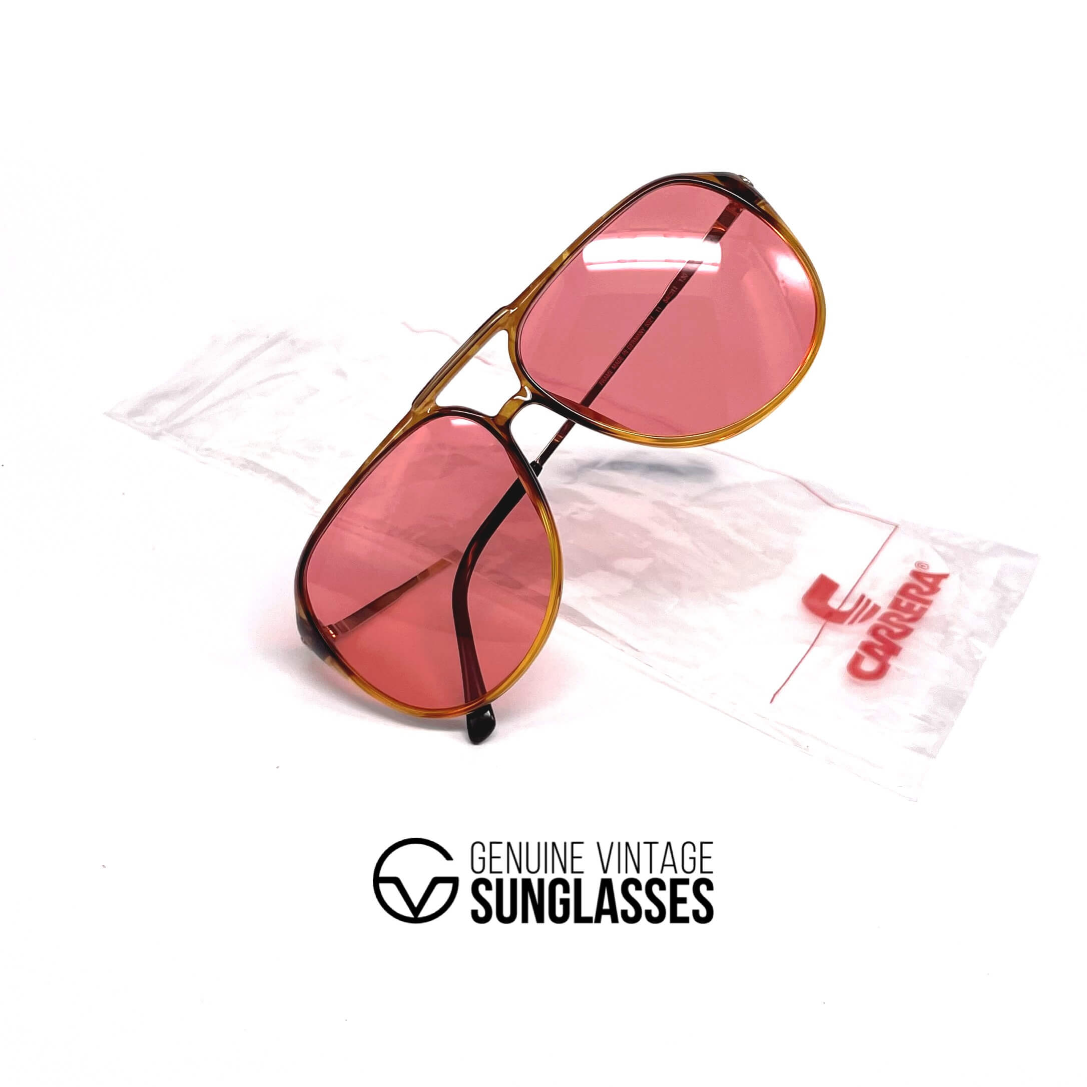 Vintage CARRERA 5321 tortoise shell designer sunglasses