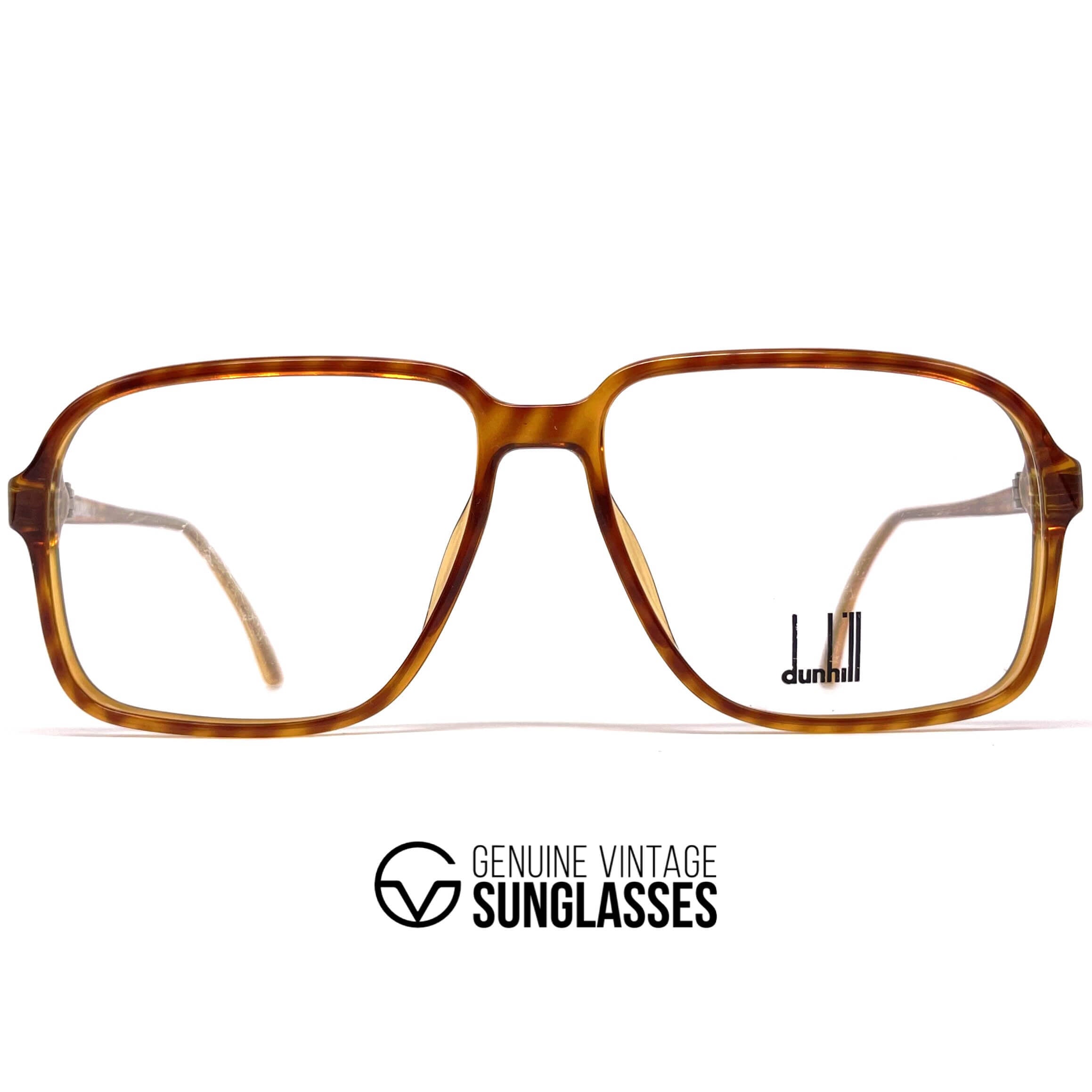 Vintage DUNHILL 6110 rare tortoise shell aviator glasses frames