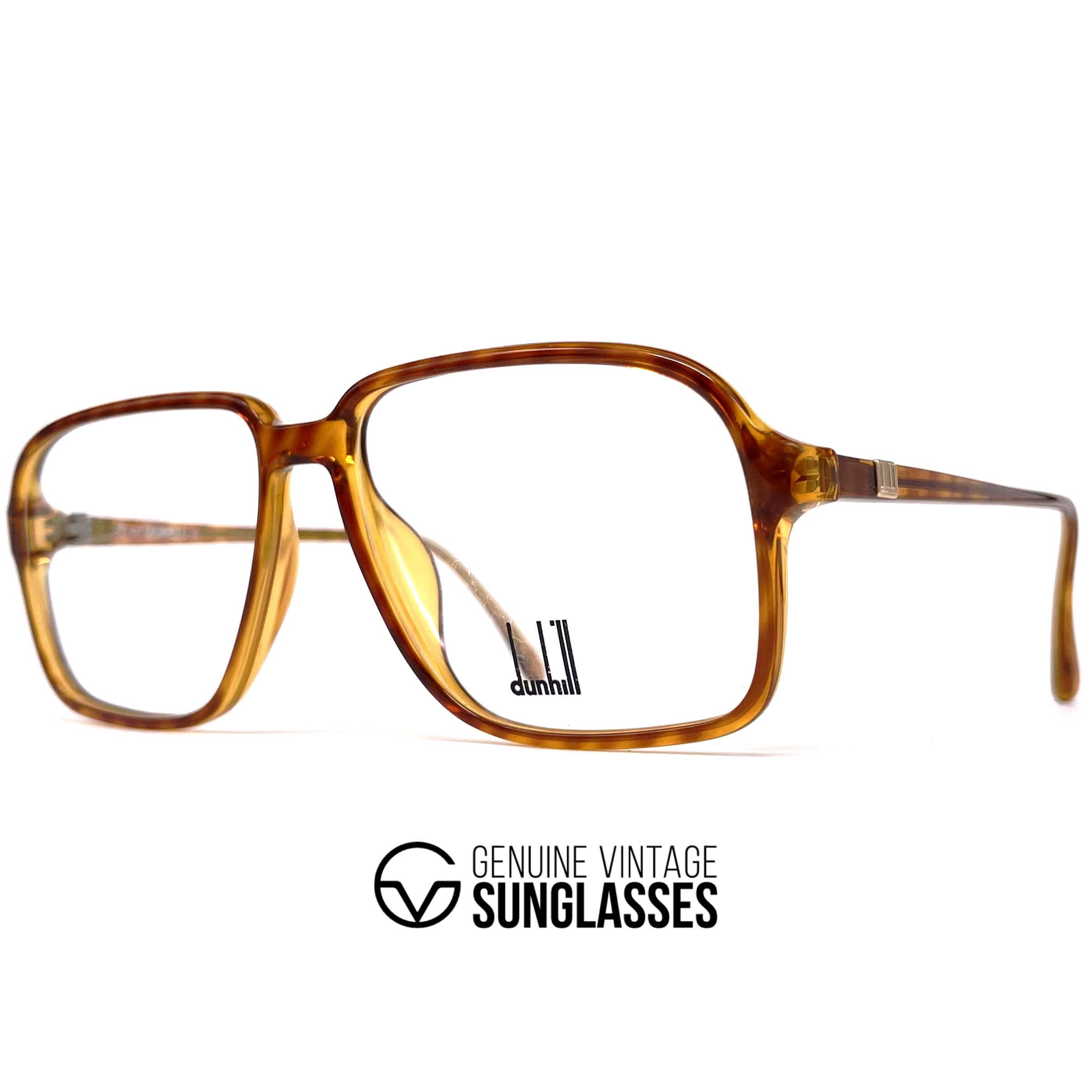 Vintage DUNHILL 6110 rare tortoise shell aviator glasses frames