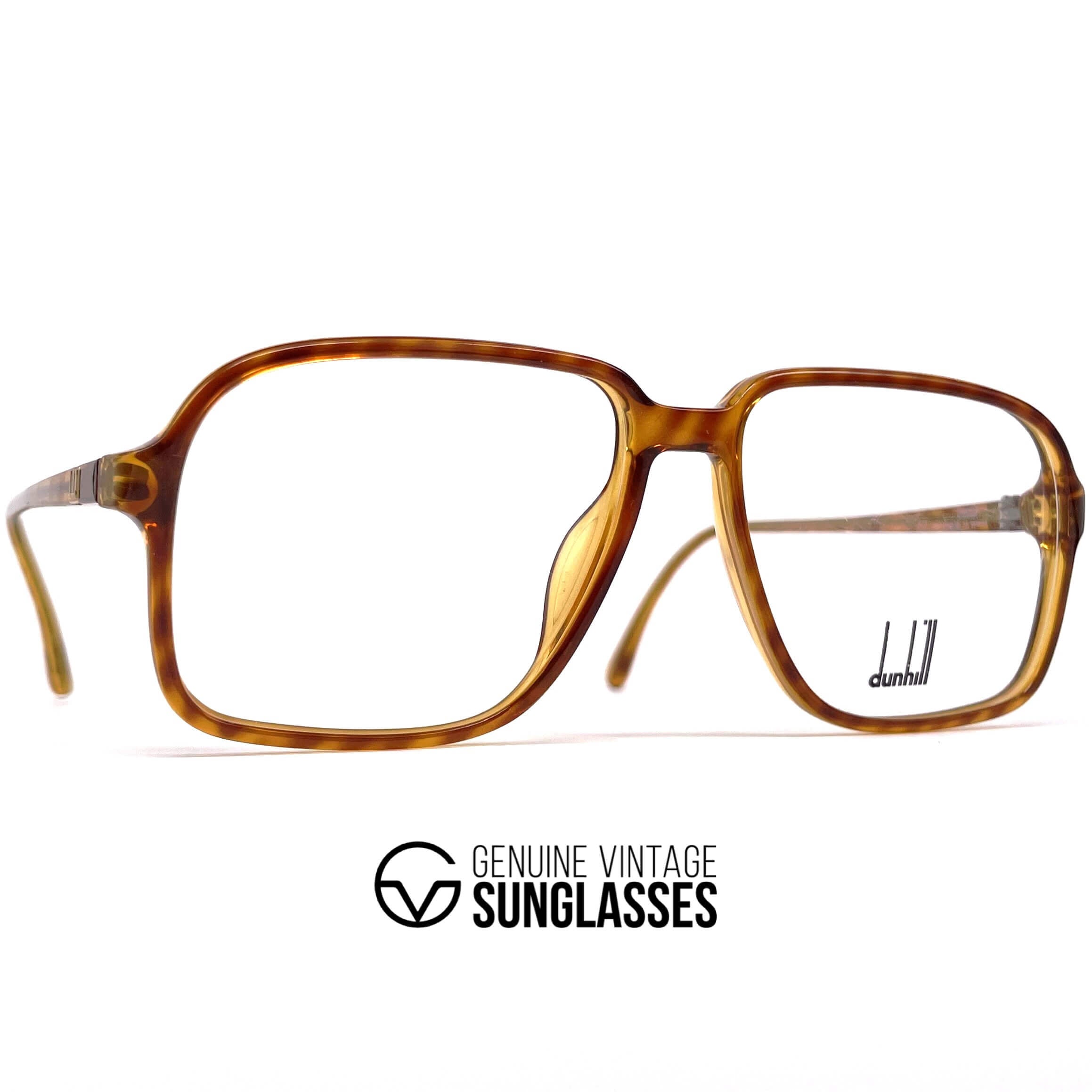 Vintage DUNHILL 6110 rare tortoise shell aviator glasses frames