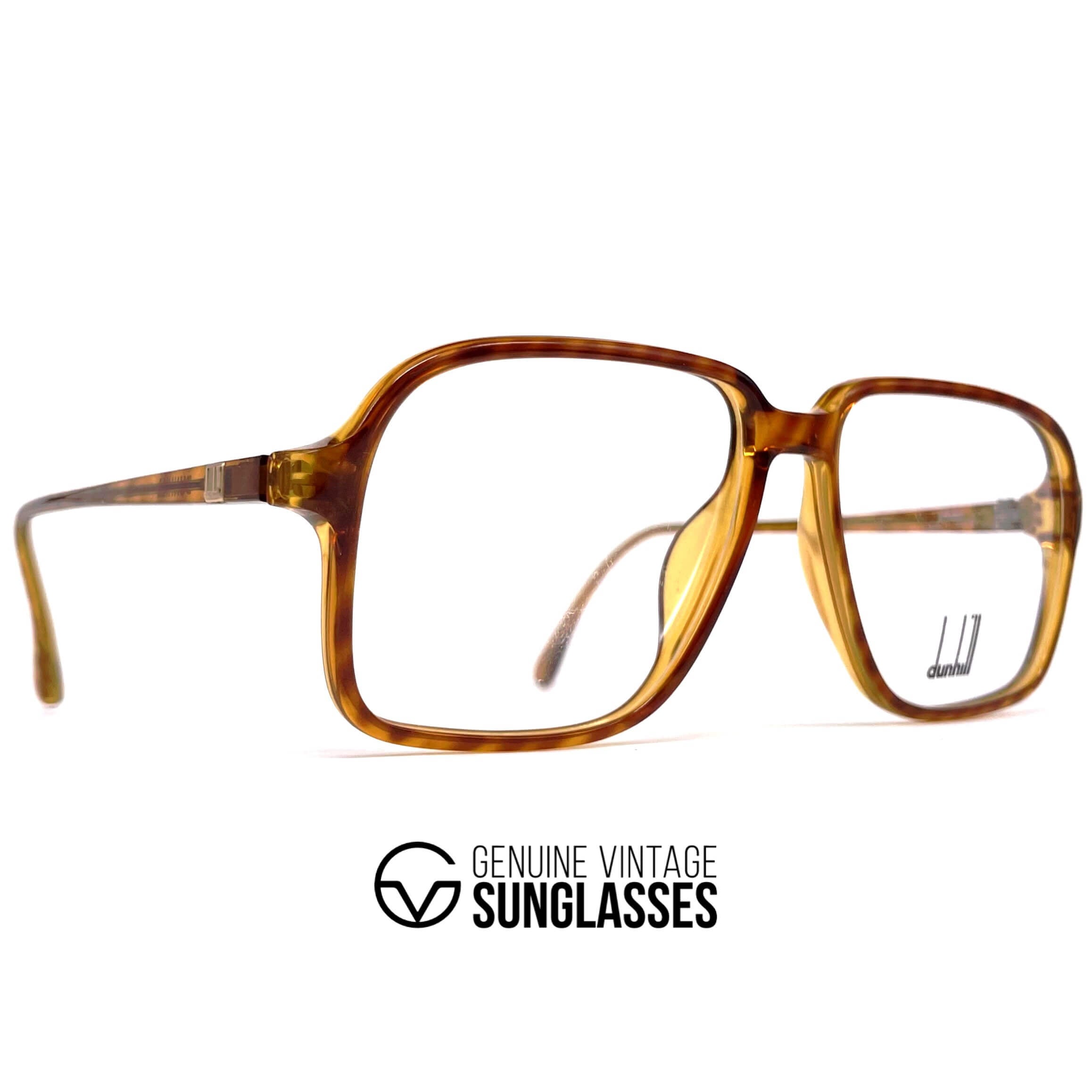 Vintage DUNHILL 6110 rare tortoise shell aviator glasses frames