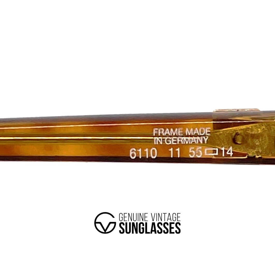 Vintage DUNHILL 6110 rare tortoise shell aviator glasses frames