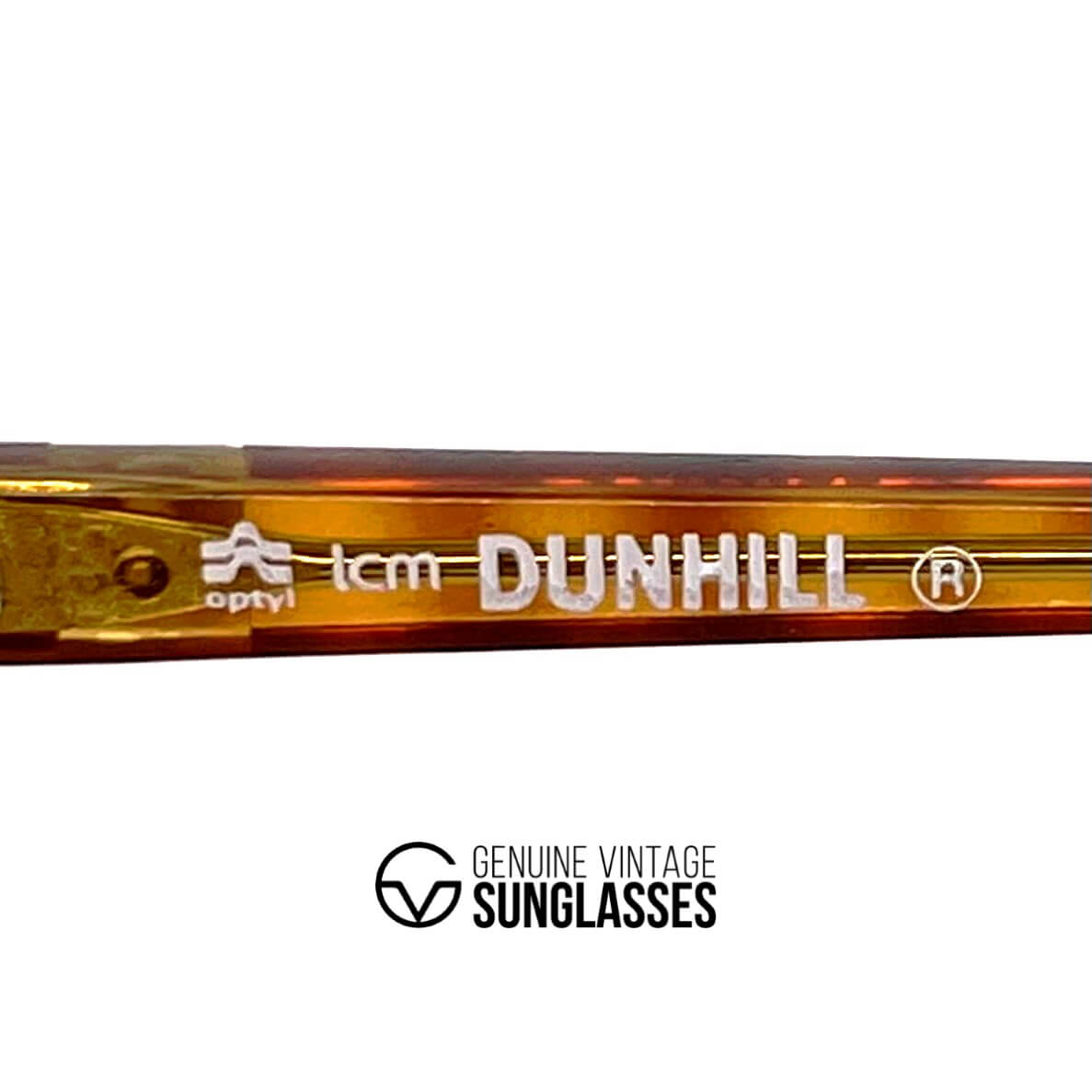 Vintage DUNHILL 6110 rare tortoise shell aviator glasses frames