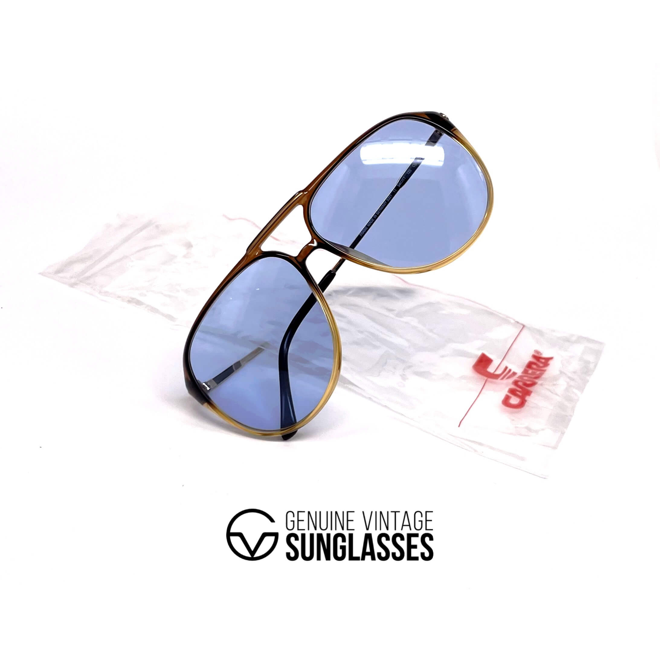 Vintage CARRERA 5321 duo crystal designer sunglasses