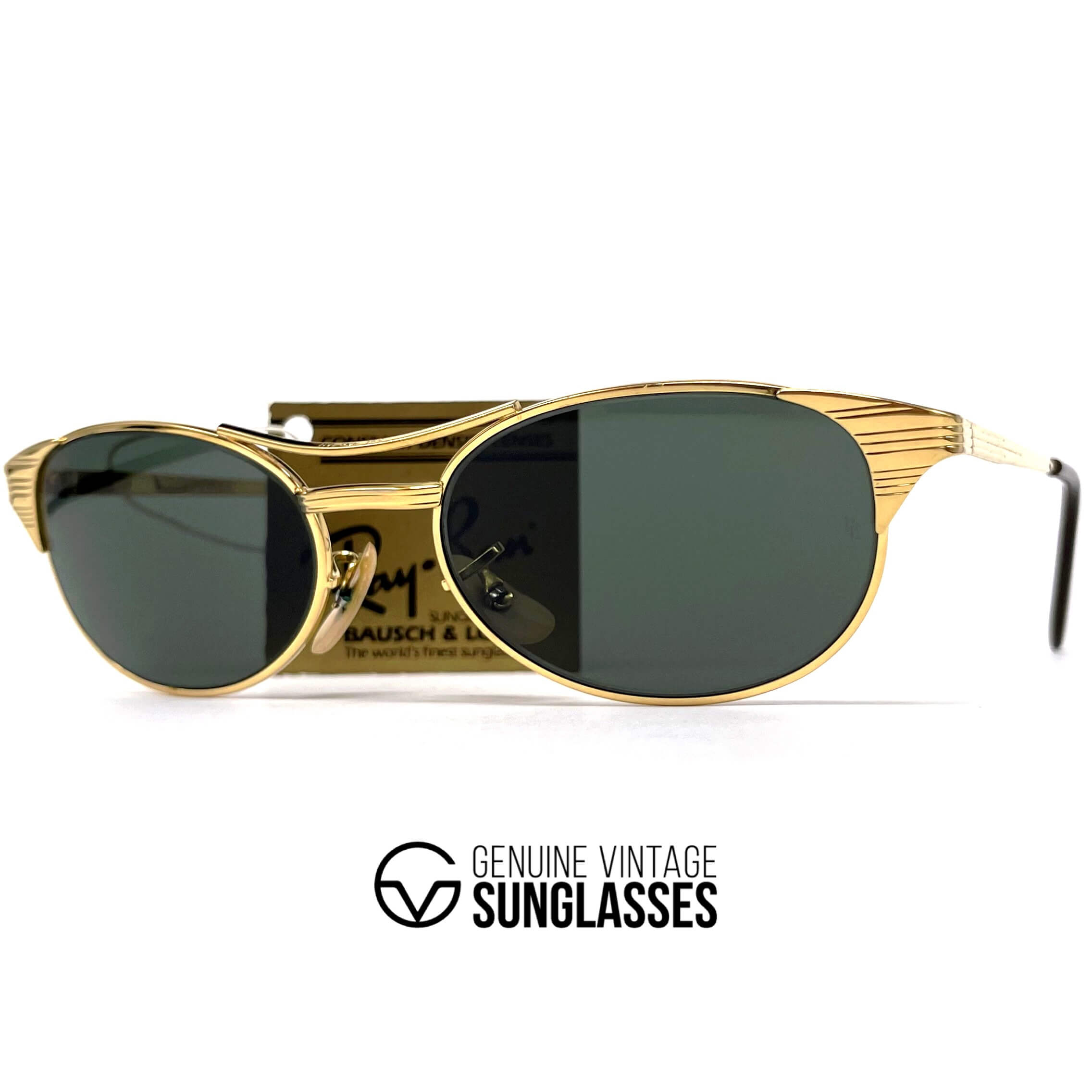 Vintage RAY-BAN Signet W1394 gold sunglasses