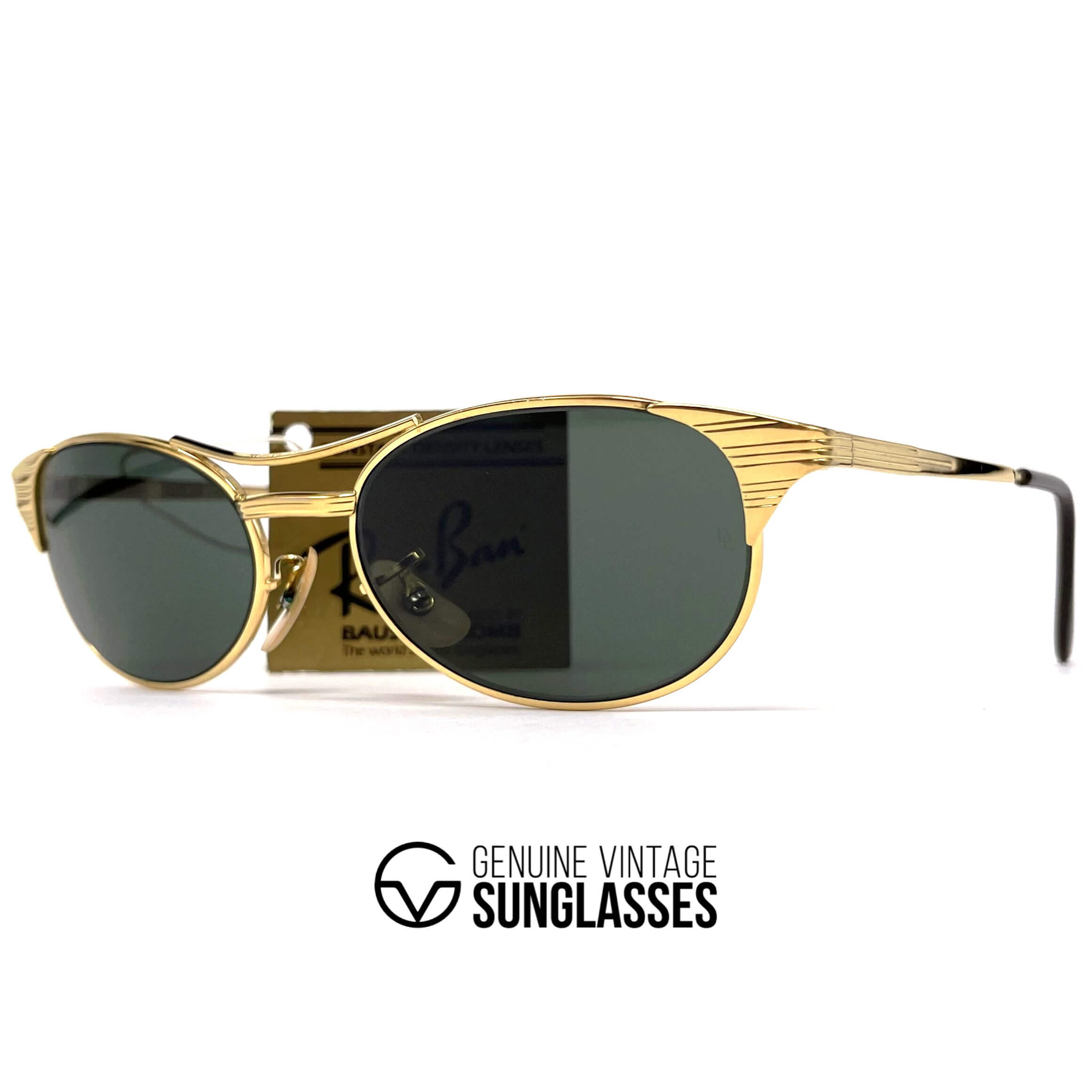 Vintage RAY-BAN Signet W1394 gold sunglasses