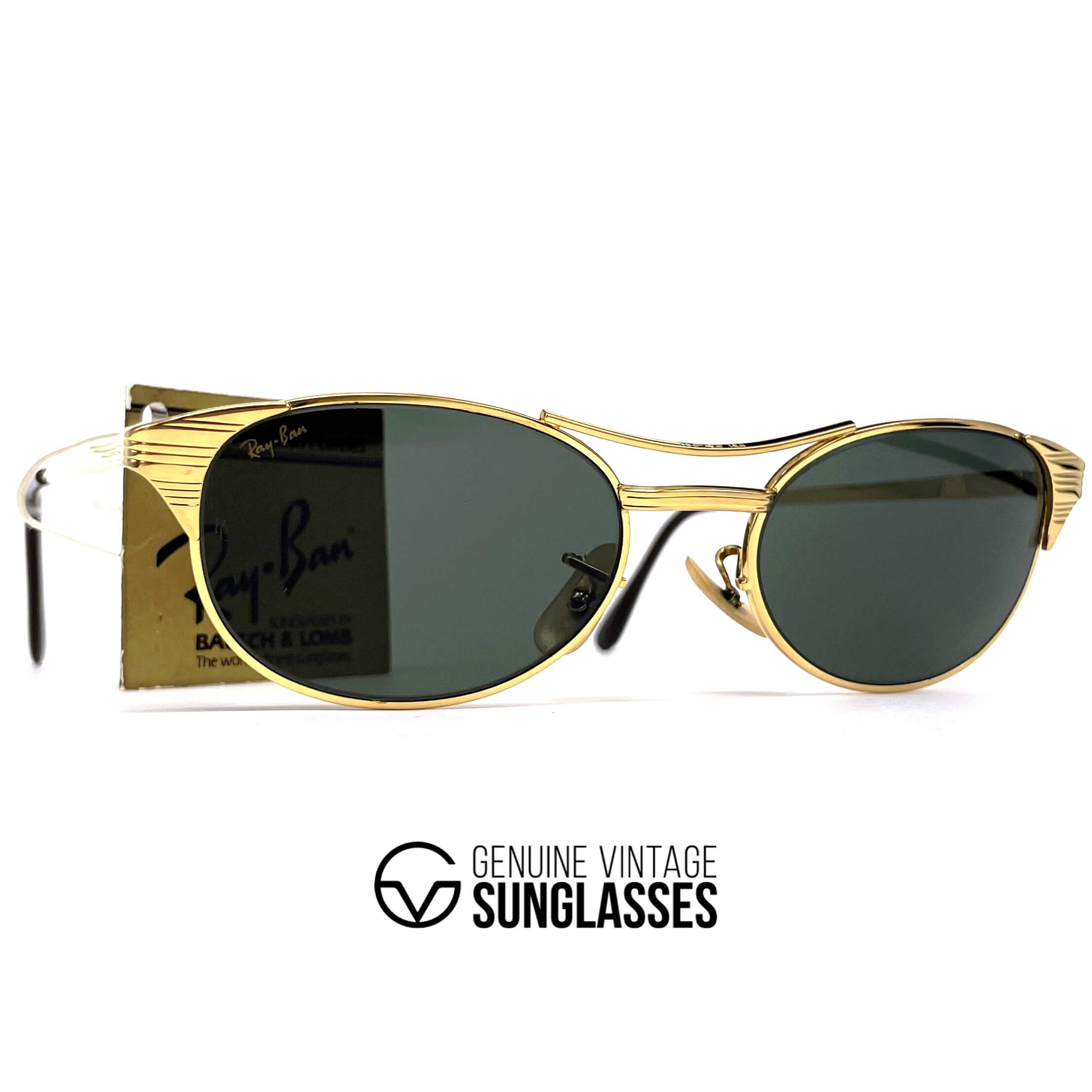 Vintage RAY-BAN Signet W1394 gold sunglasses