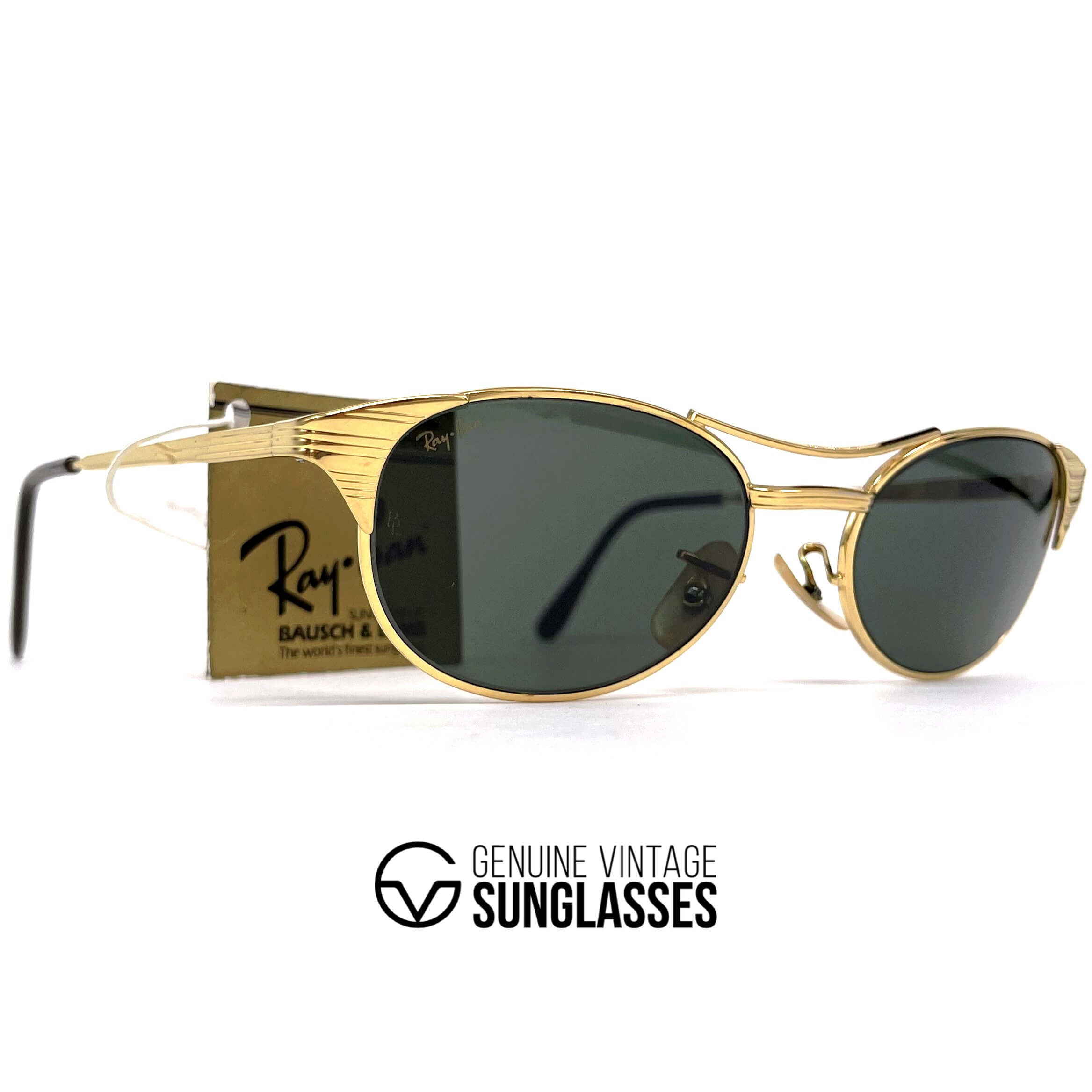 Vintage RAY-BAN Signet W1394 gold sunglasses