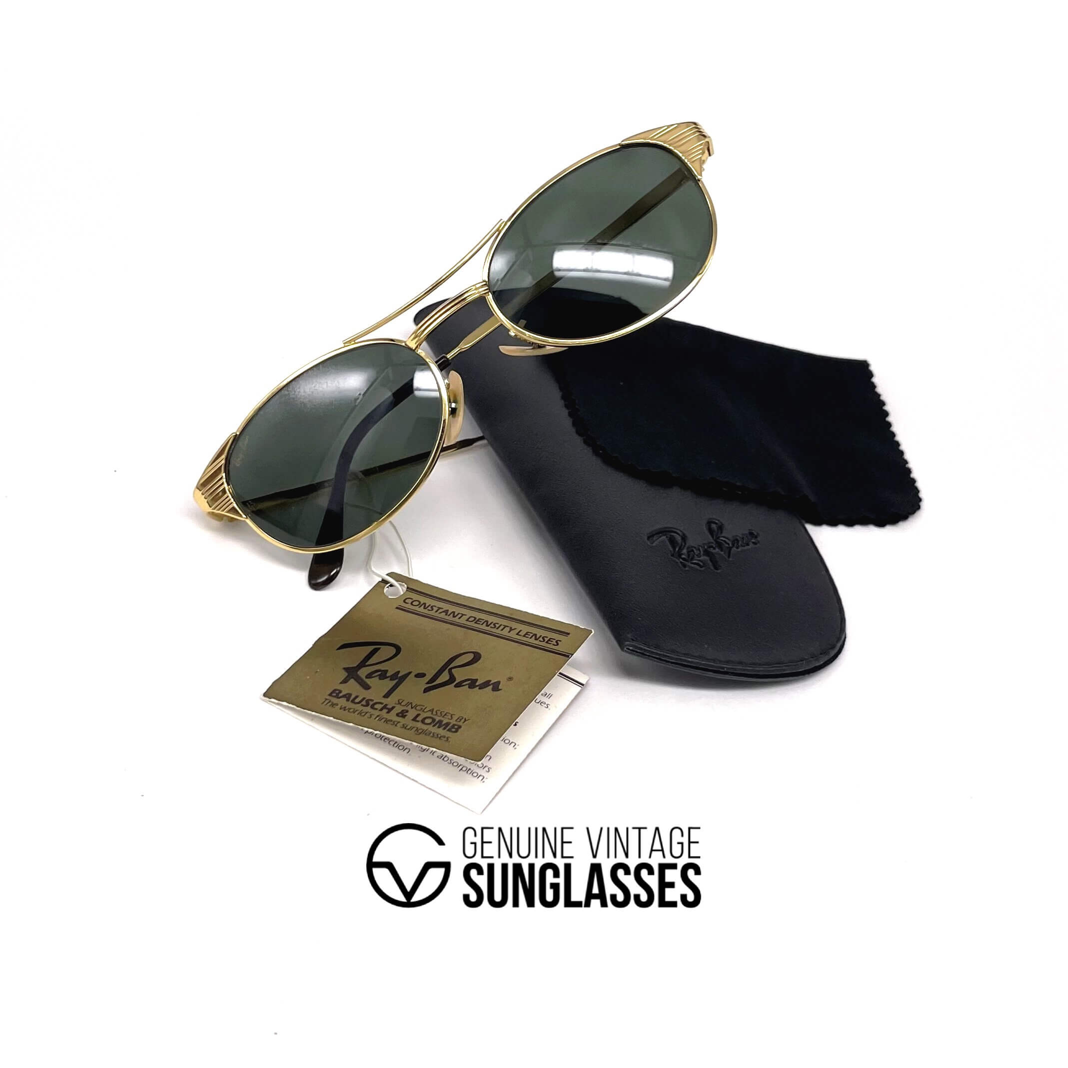 Vintage RAY-BAN Signet W1394 gold sunglasses