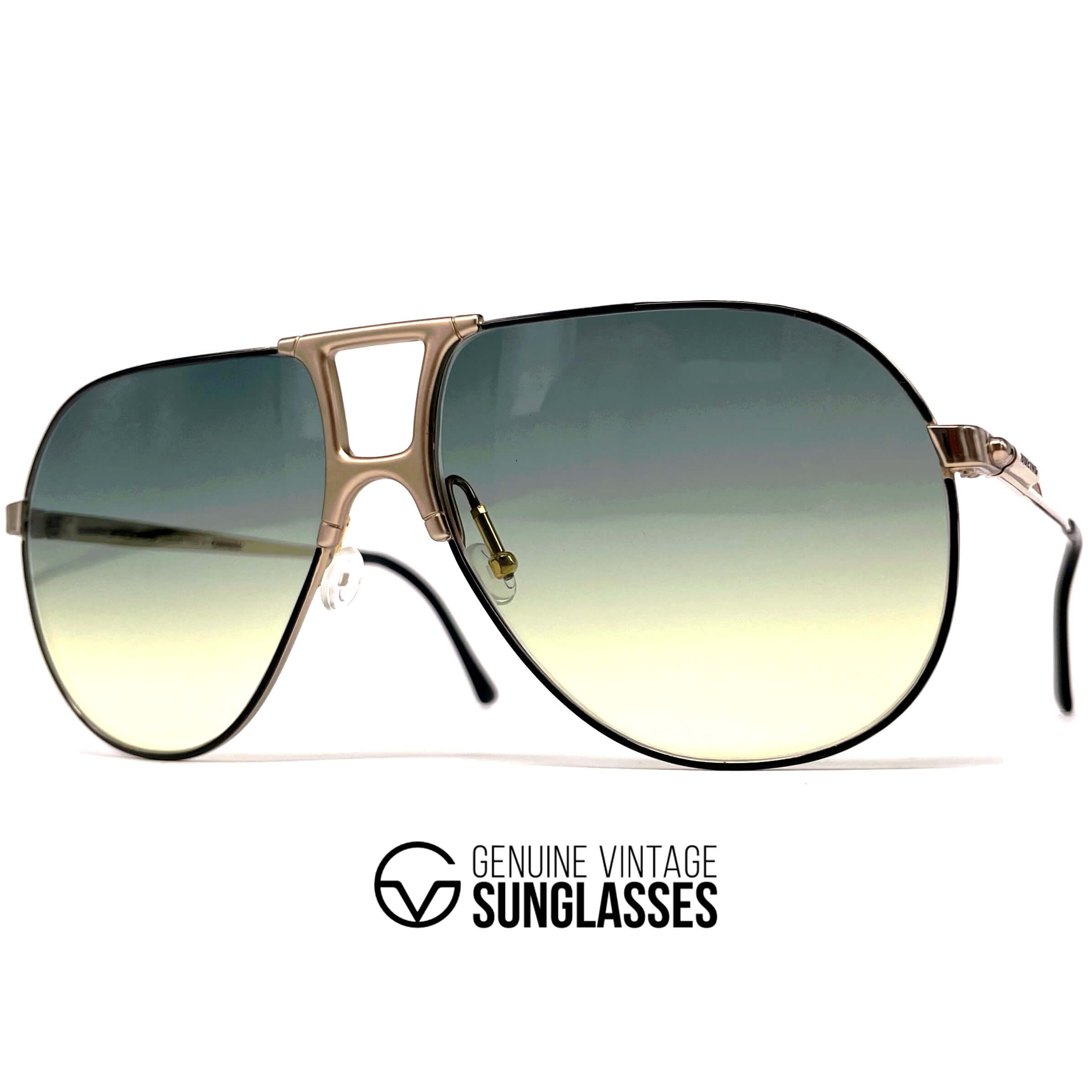 Vintage BOEING by CARRERA 5731 gold aviator sunglasses