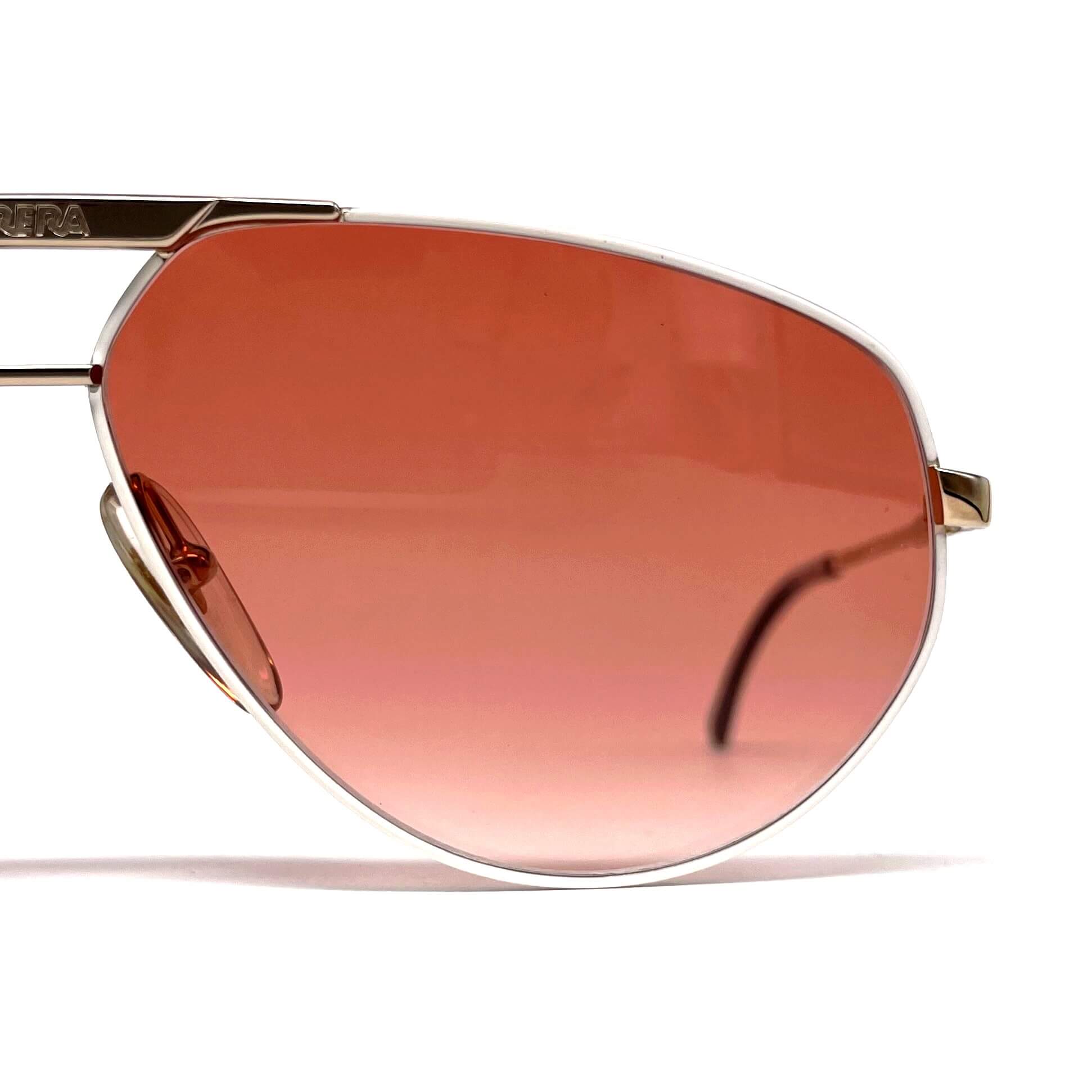Vintage CARRERA 5322 gold red aviator sunglasses