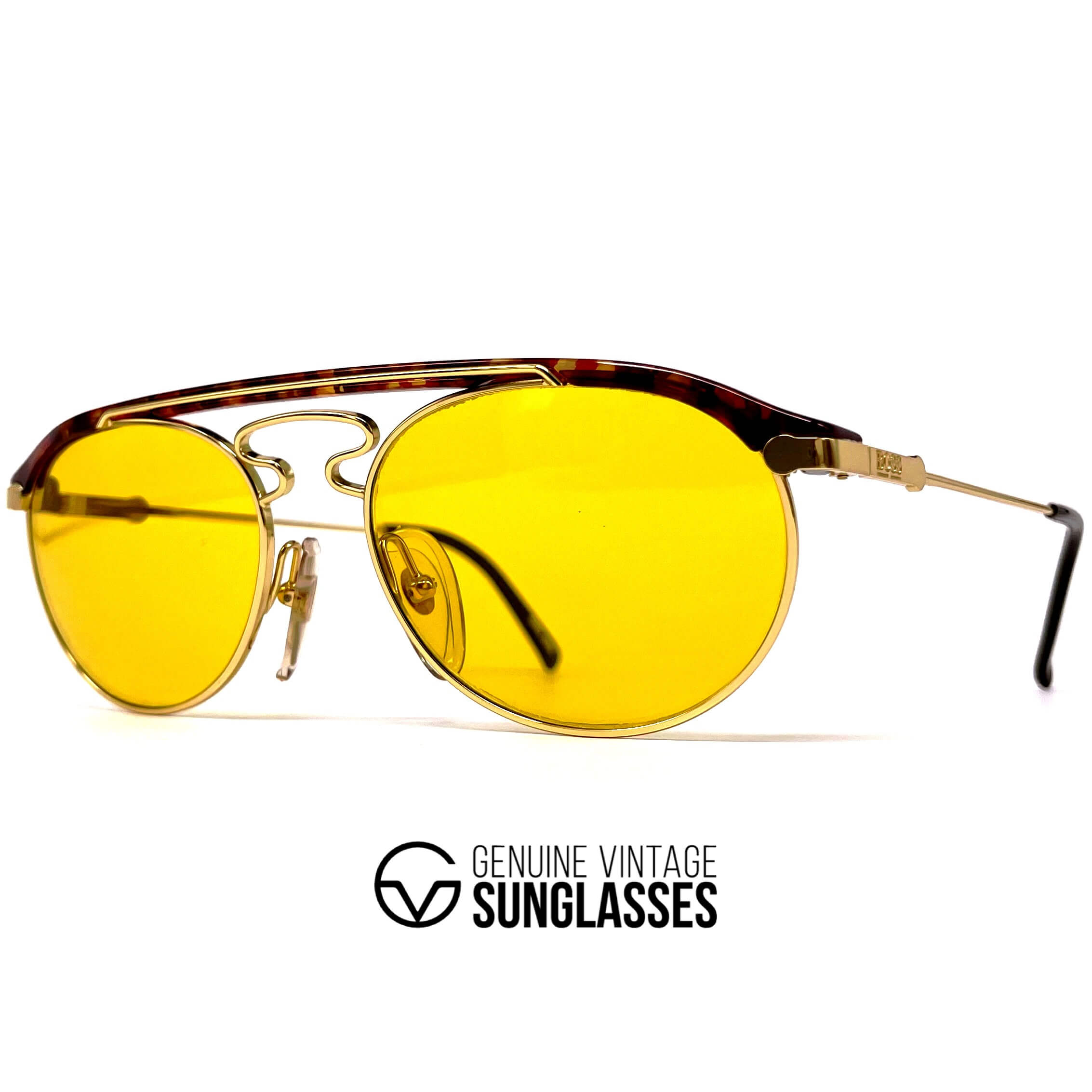 Vintage CARRERA 5119 by BOSS yellow kalichrome designer sunglasses