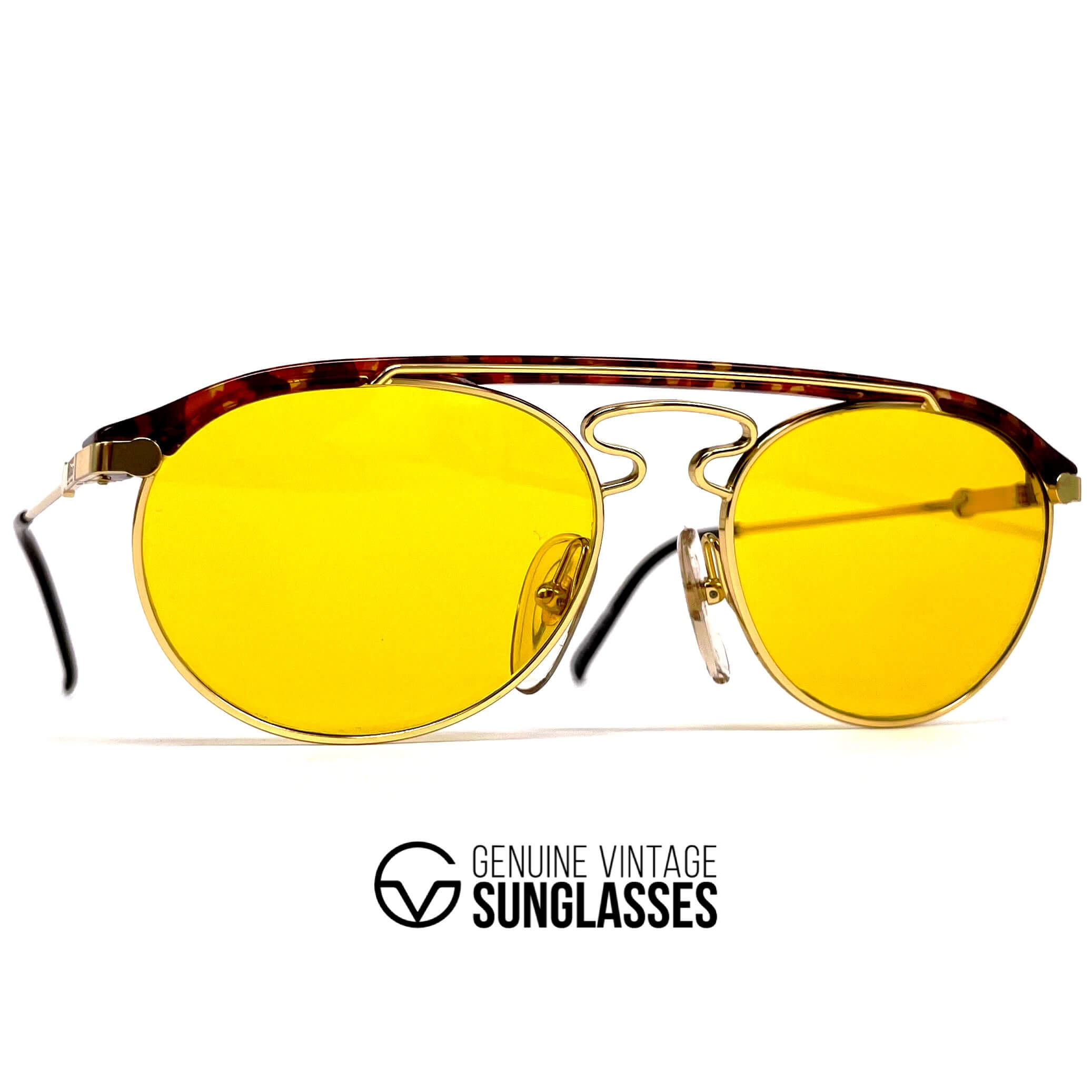 Vintage CARRERA 5119 by BOSS yellow kalichrome designer sunglasses