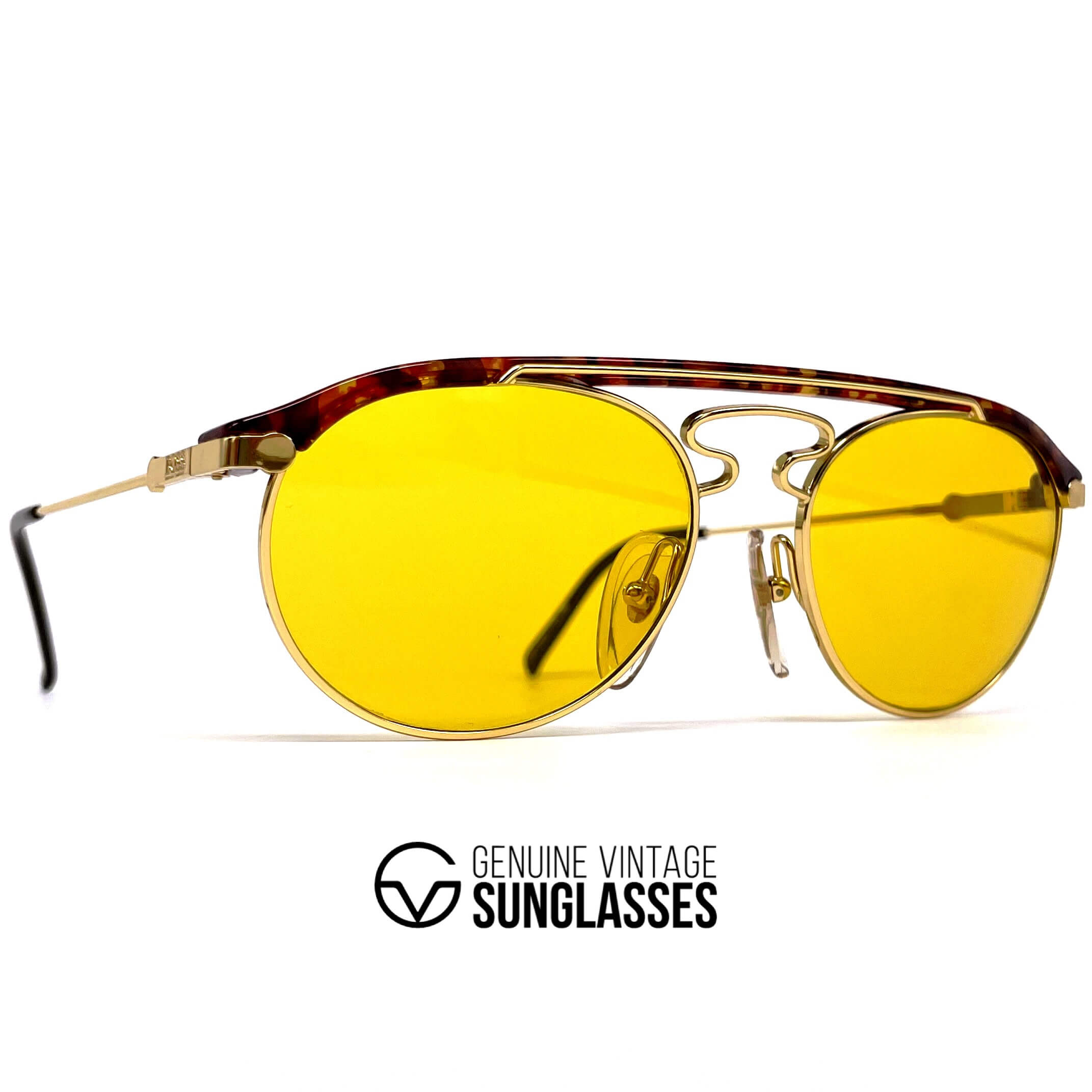 Vintage CARRERA 5119 by BOSS yellow kalichrome designer sunglasses