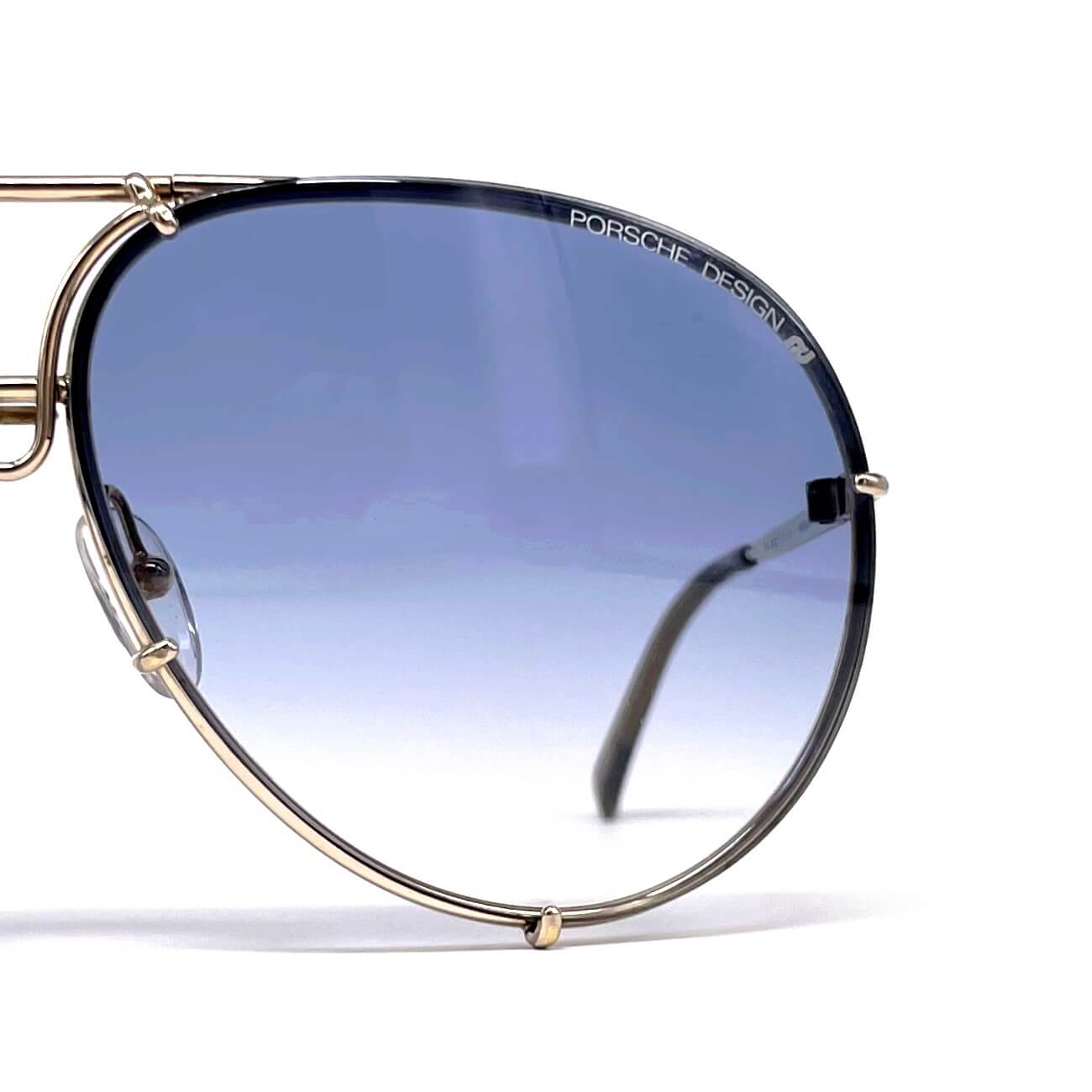 Vintage PORSCHE DESIGN by CARRERA 5623 gold blue celebrity sunglasses