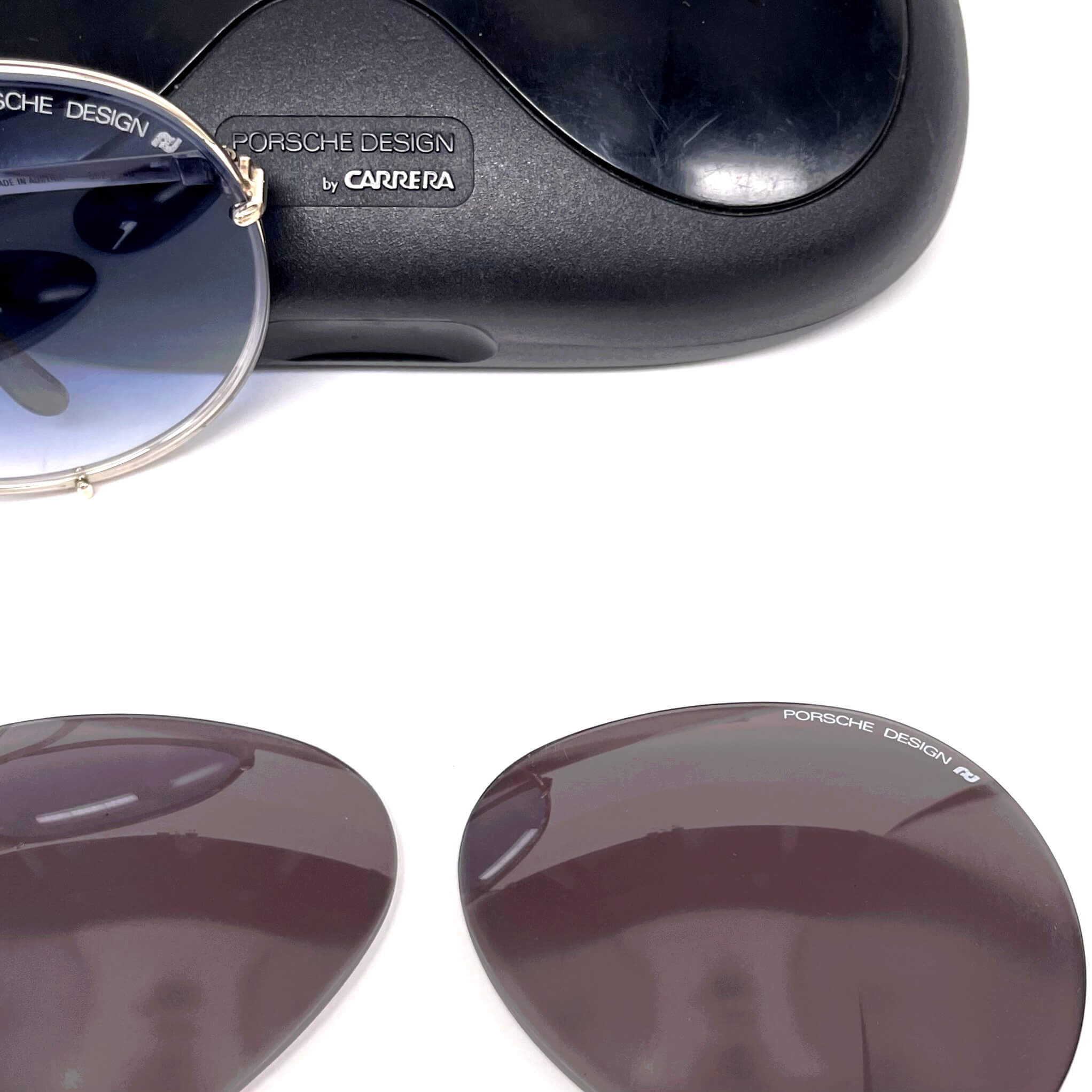 Vintage PORSCHE DESIGN by CARRERA 5623 gold blue celebrity sunglasses