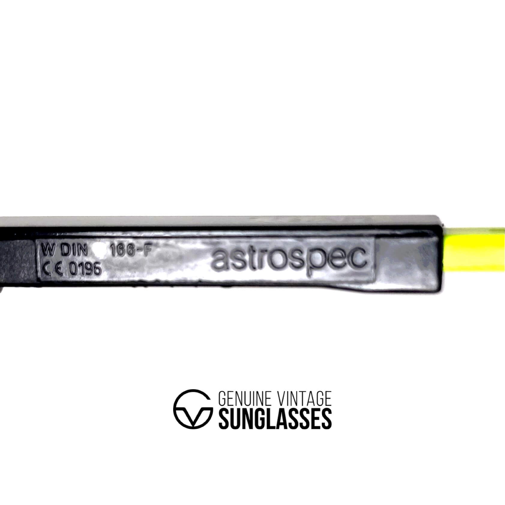 Vintage UVEX Z87 "Astrospec" yellow sports shield sunglasses