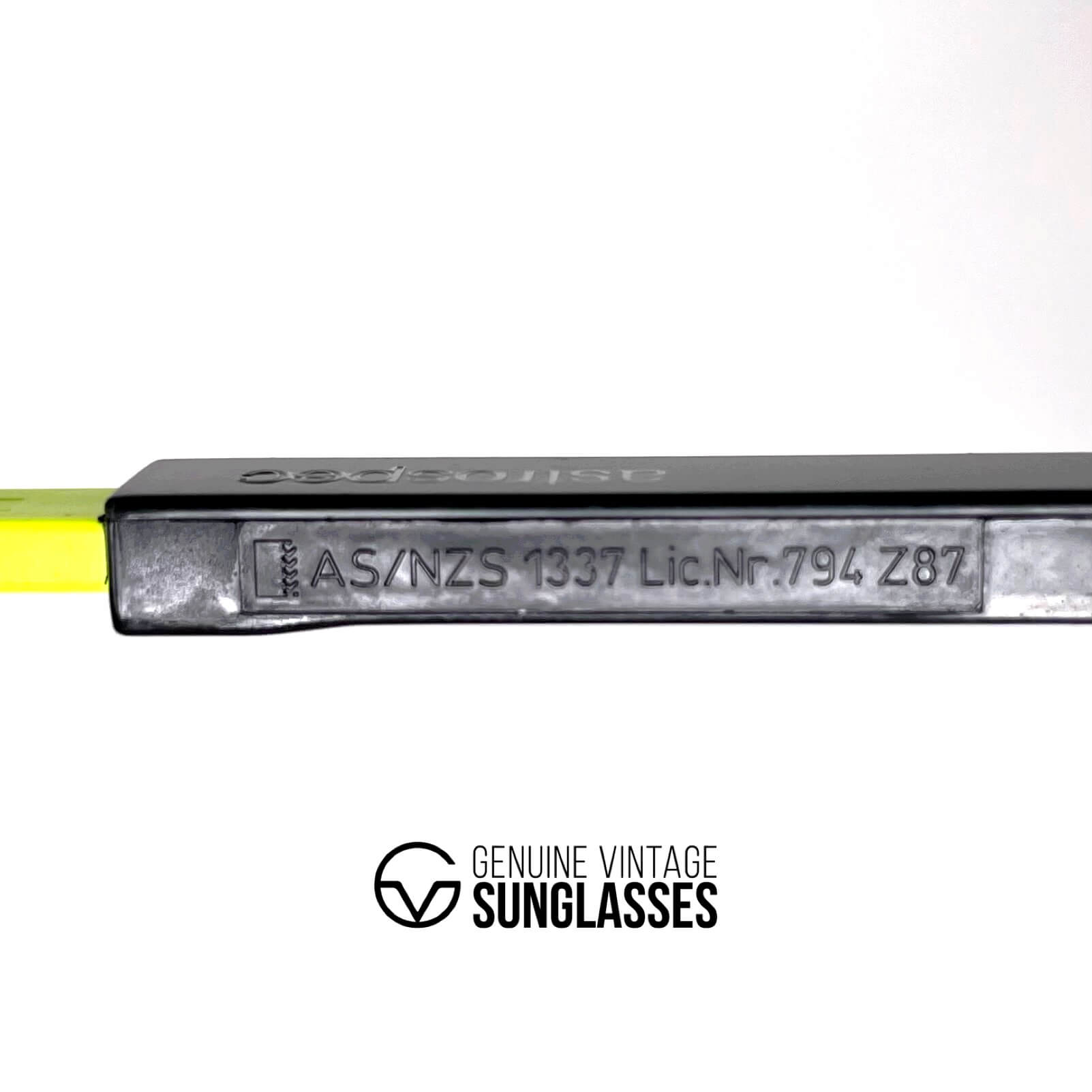 Vintage UVEX Z87 "Astrospec" yellow sports shield sunglasses