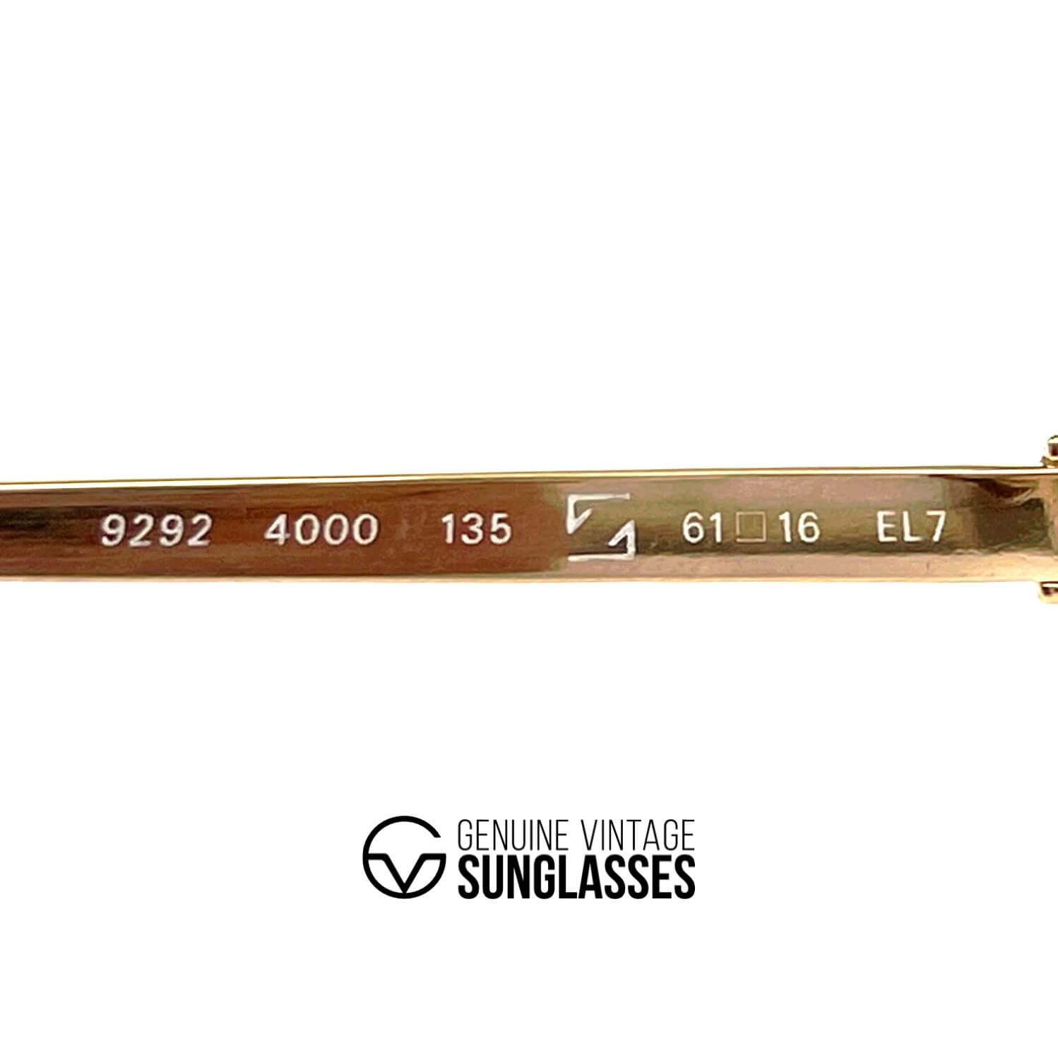 Vintage ZEISS 9292 gold mineral aviator XXL sunglasses
