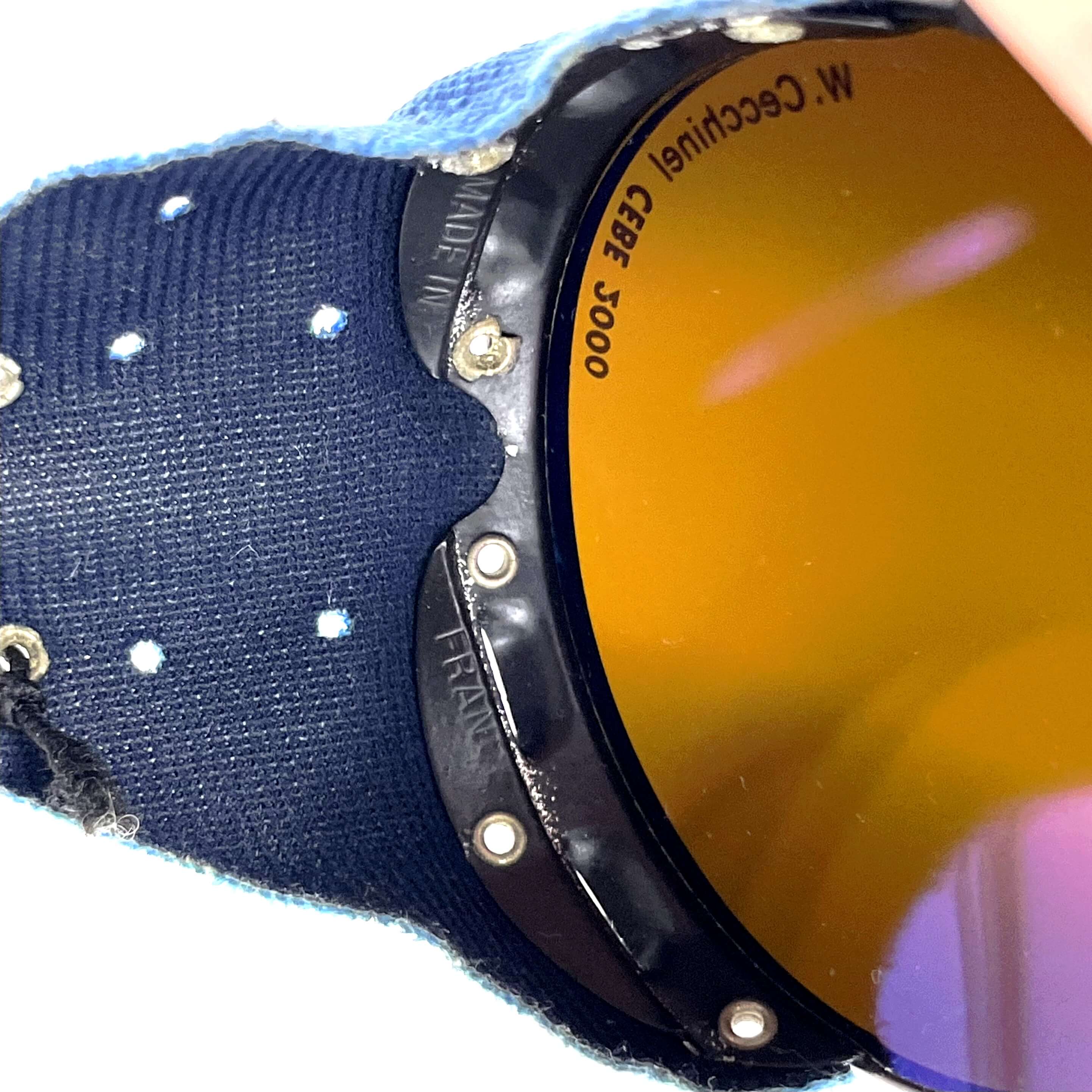 Vintage CEBE 295 Walter Cecchinel rare blue glacier sunglasses