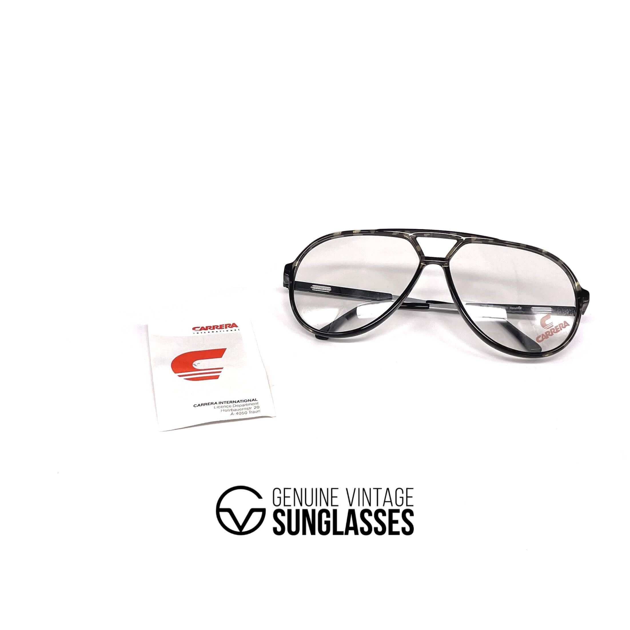 Vintage CARRERA 5335 VARIO crystal aviator glasses frames
