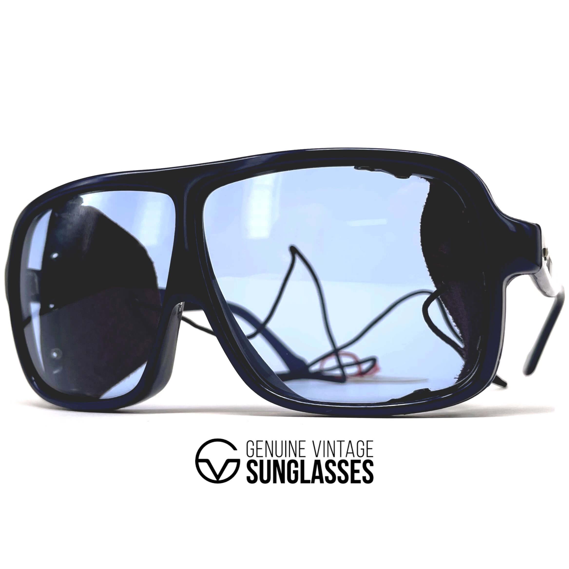 Vintage VUARNET POUILLOUX 600 Skivitt blue glacier sports sunglasses