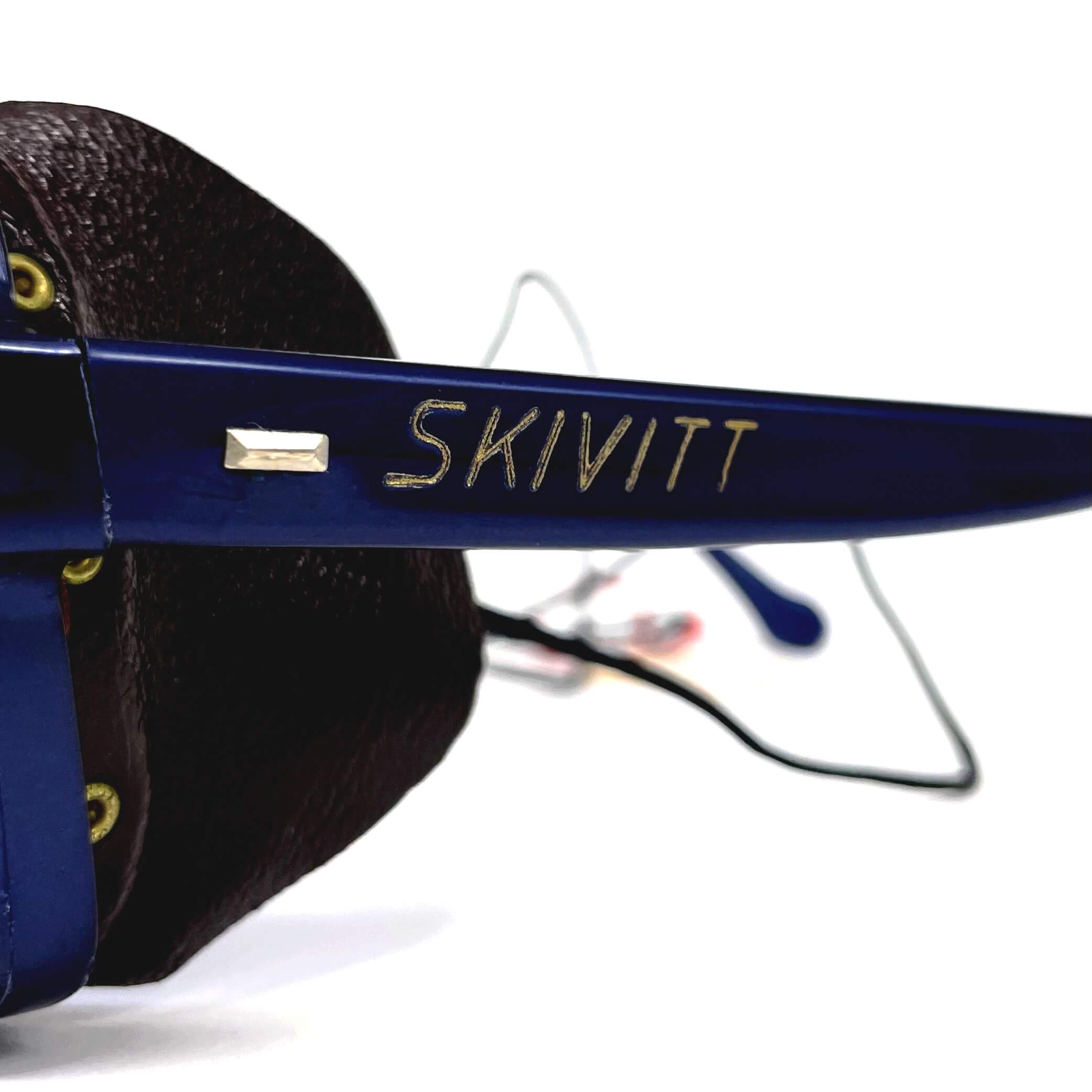 Vintage VUARNET POUILLOUX 600 Skivitt blue glacier sports sunglasses