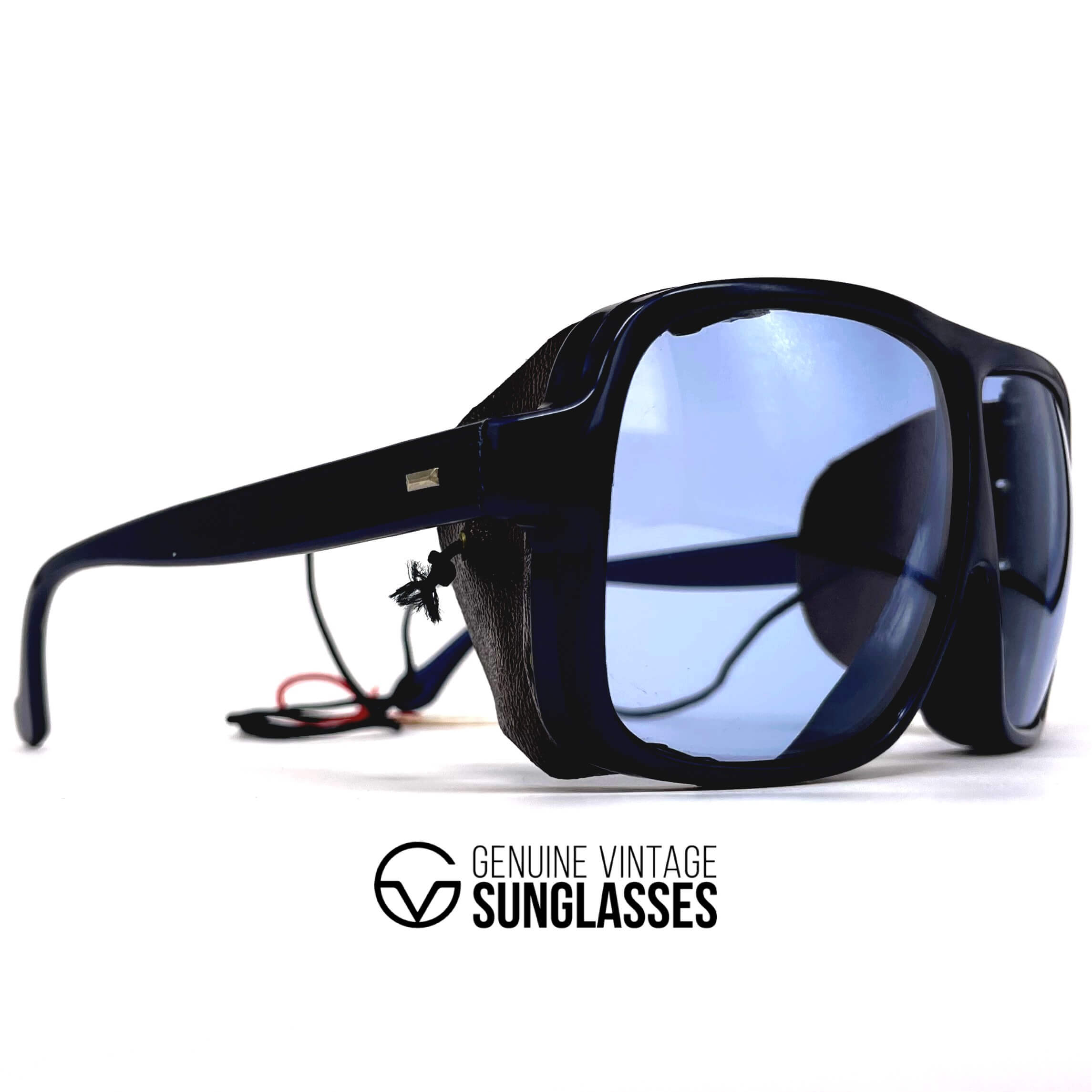 Vintage VUARNET POUILLOUX 600 Skivitt blue glacier sports sunglasses