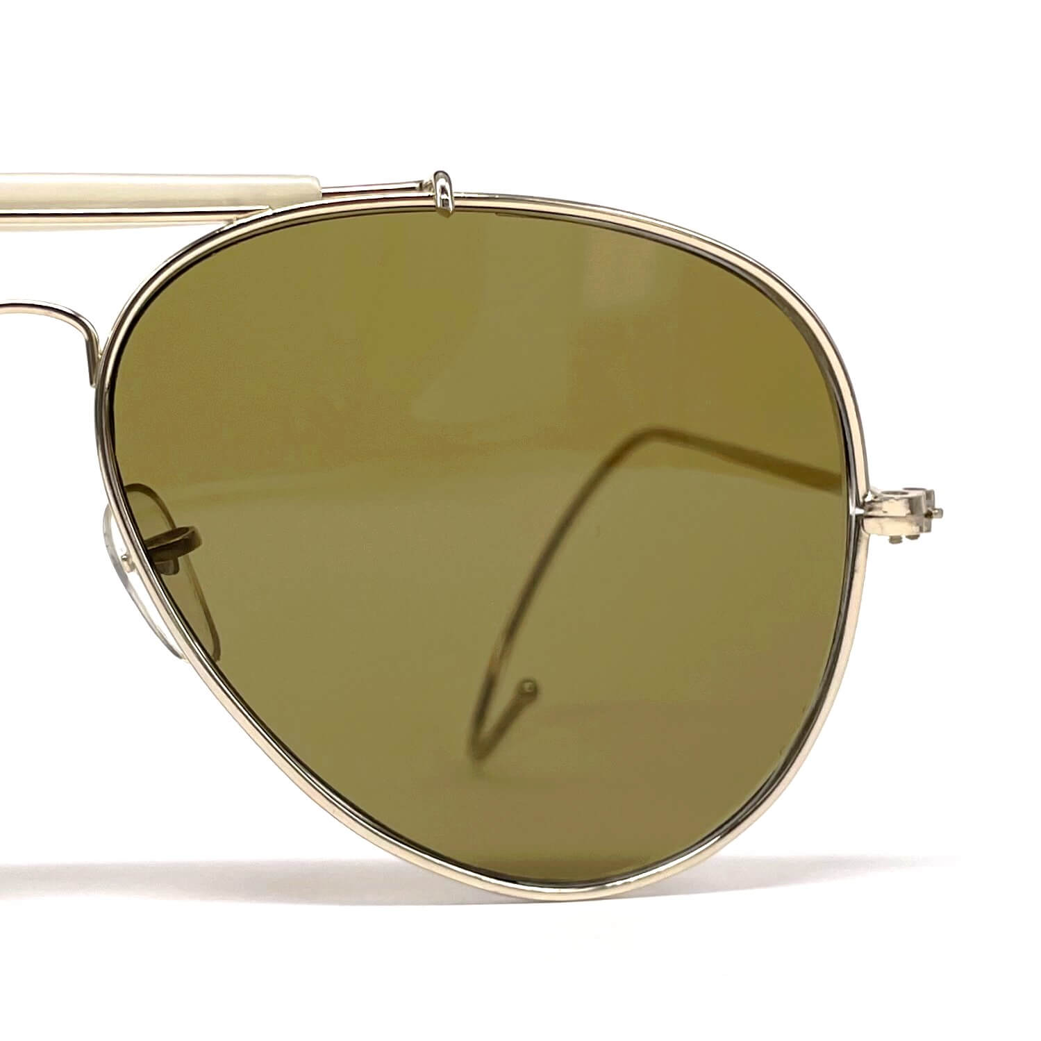 Vintage VUARNET POUILLOUX 5218 Sport gold aviator sunglasses