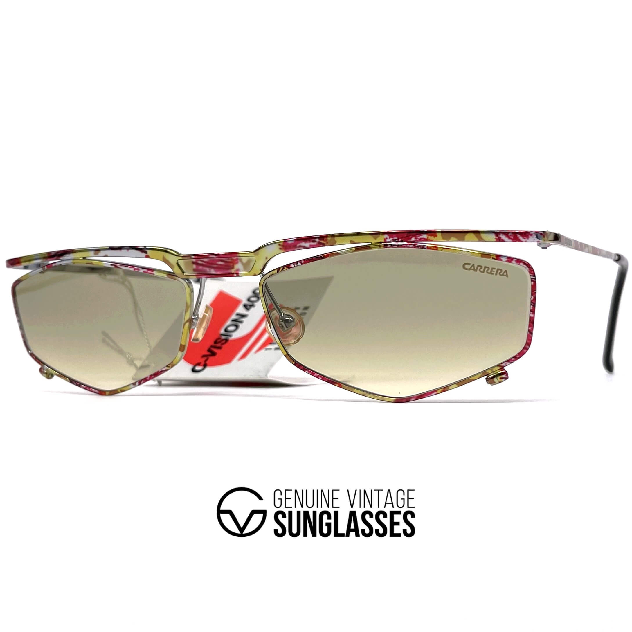 Vintage CARRERA 5546 "C-Vision 400" metal designer sunglasses